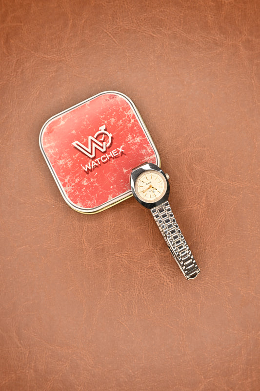 NOS HMT Dipti Para Shock 17 Jewels Silver Dial Women’s Wristwatch | Watchex NOS Collection