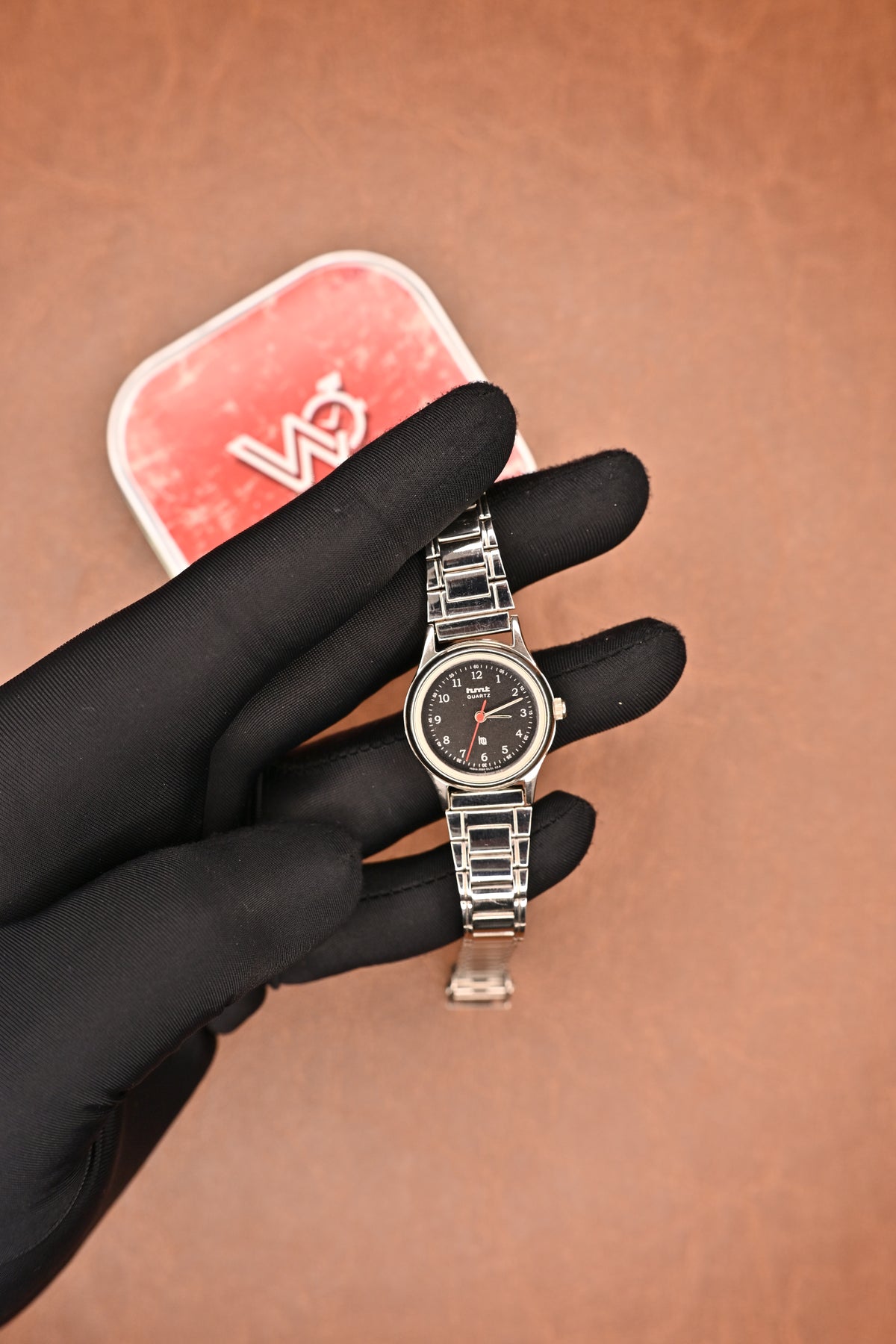 NOS HMT Quartz Black Dial Women’s Wristwatch | Watchex NOS Collection