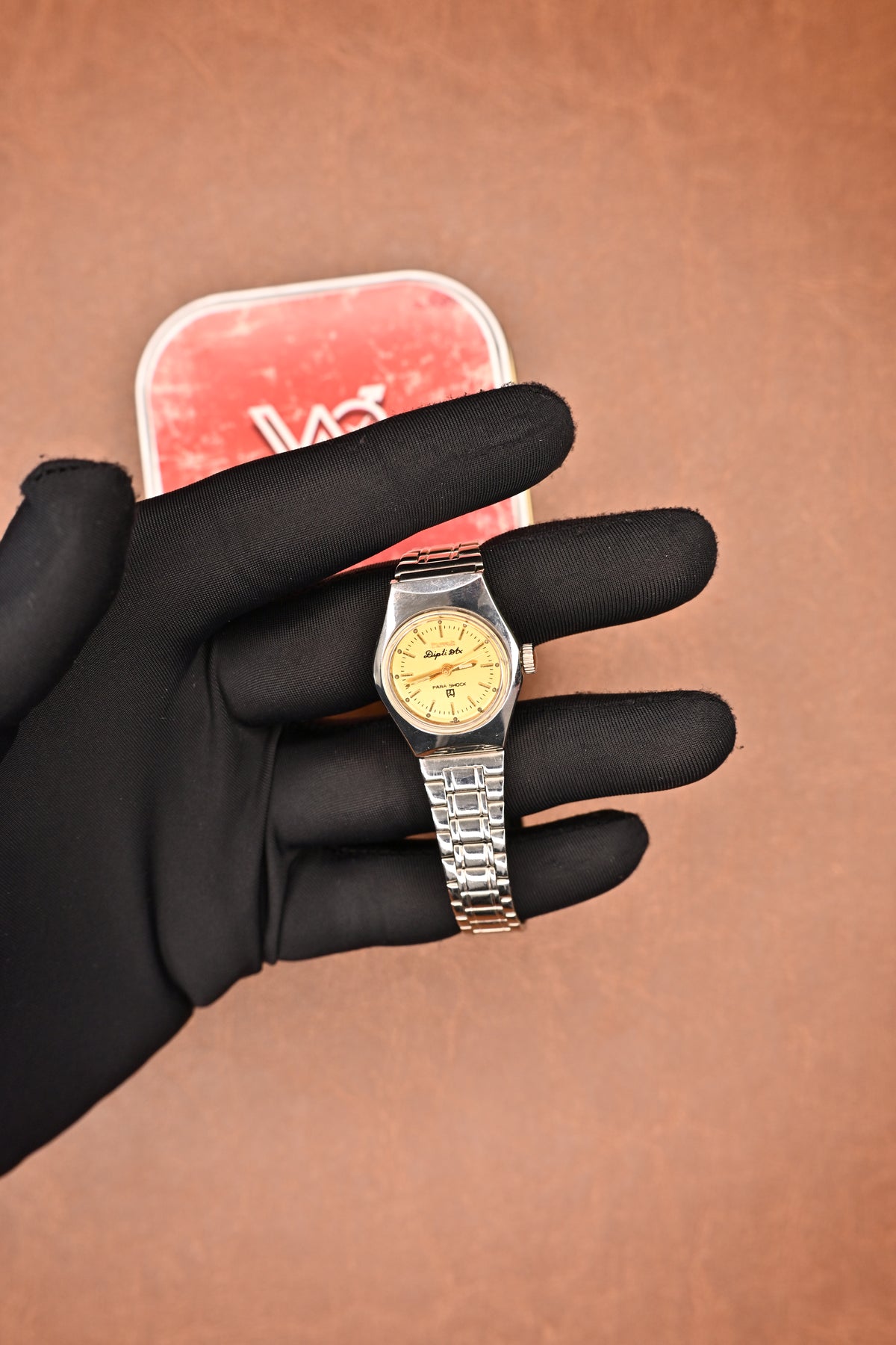 NOS HMT Dipti Gold-Dial Ladies Wristwatch | Watchex NOS Collection