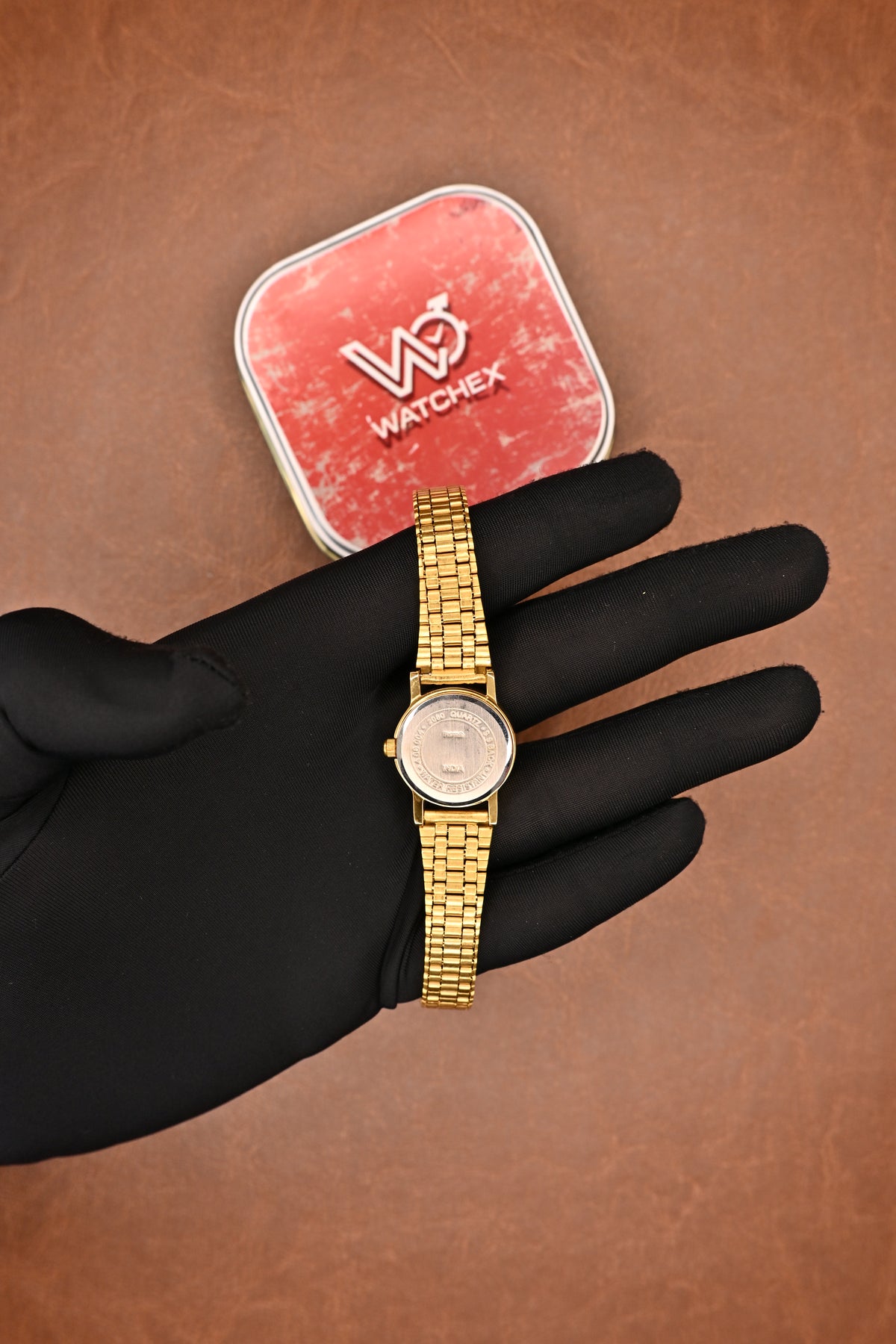 NOS HMT Quartz Gold-Tone Dial &amp; Bracelet Women’s Wristwatch | Watchex NOS Collection