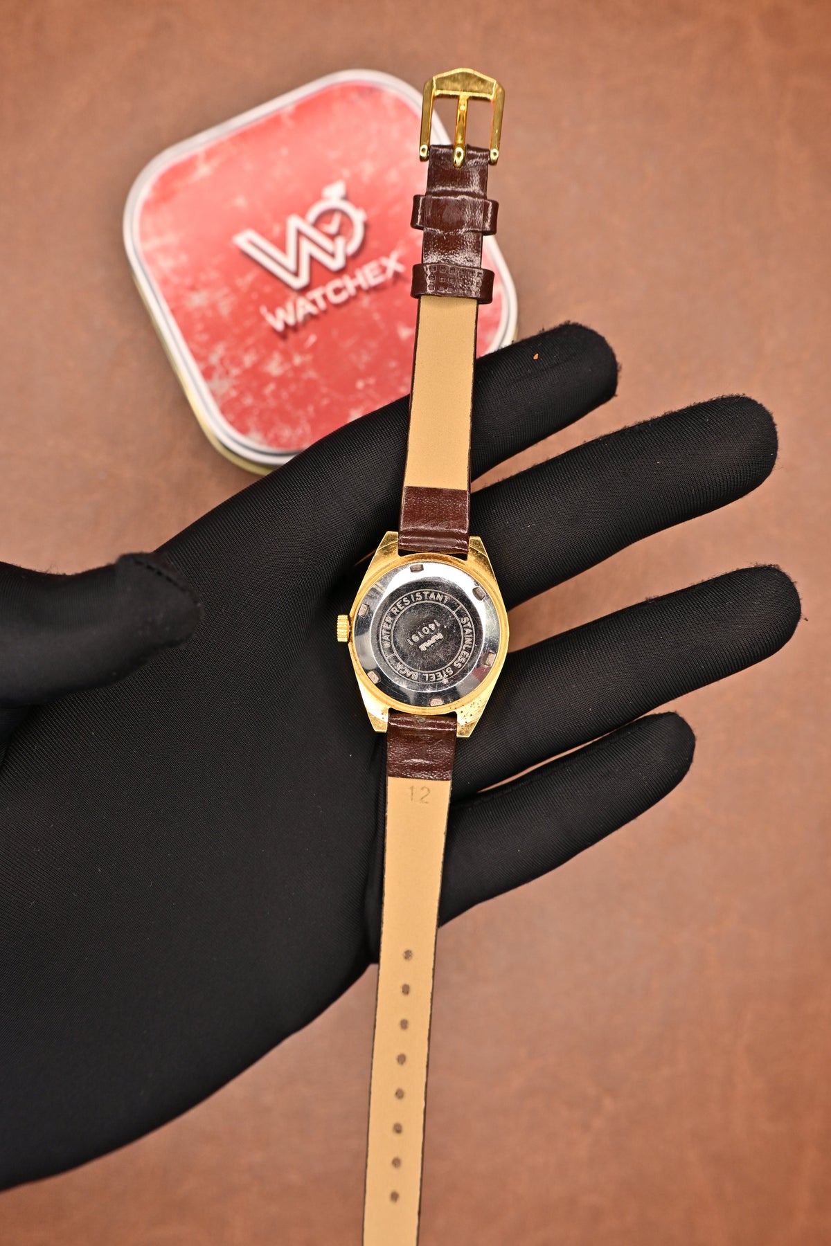 NOS HMT Supriya Black Dial Gold-Plated Women’s Mechanical Wristwatch | Watchex NOS Collection