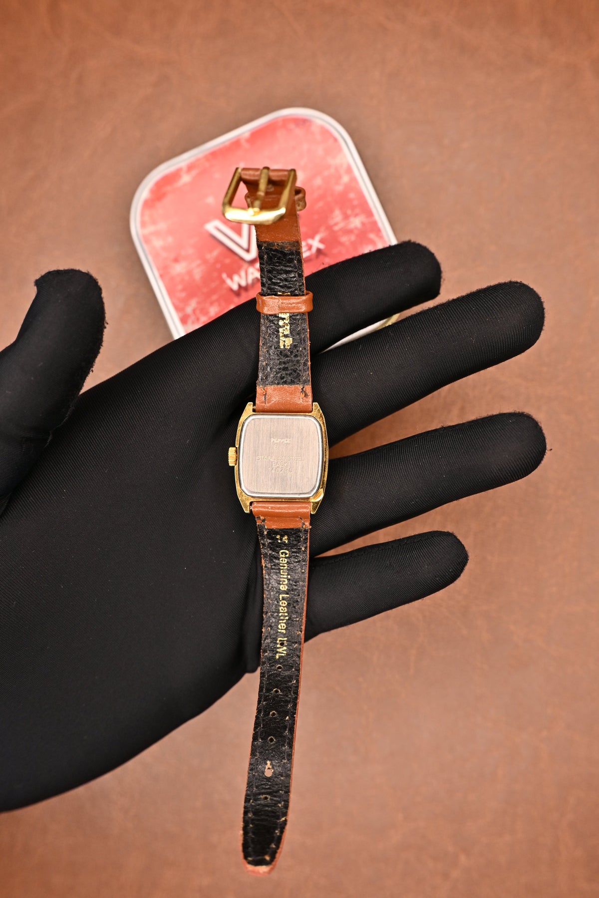 NOS HMT Suchitra Gold Dial Mechanical Watch with Original HMT Box