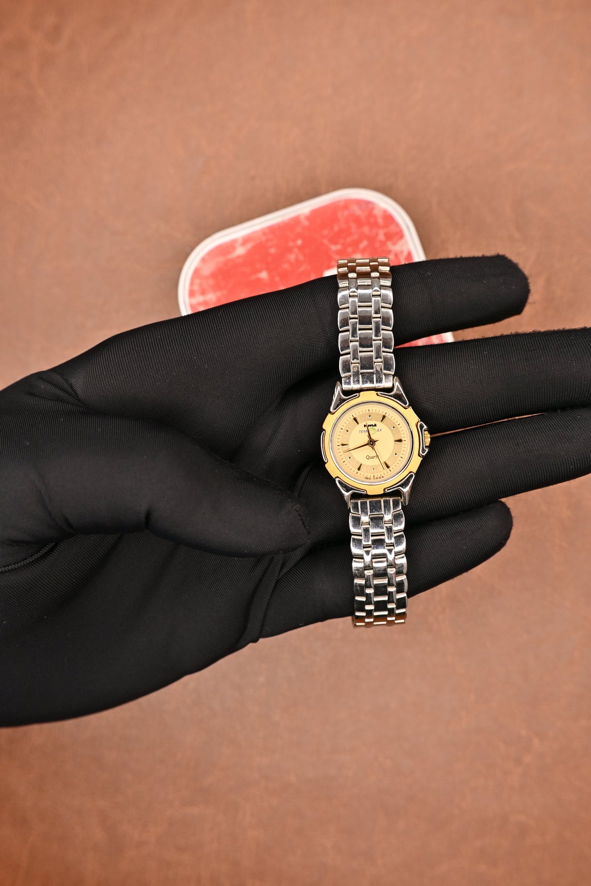 NOS HMT Tennmax Gold and Steel Ladies Quartz Wristwatch | Watchex NOS Collection