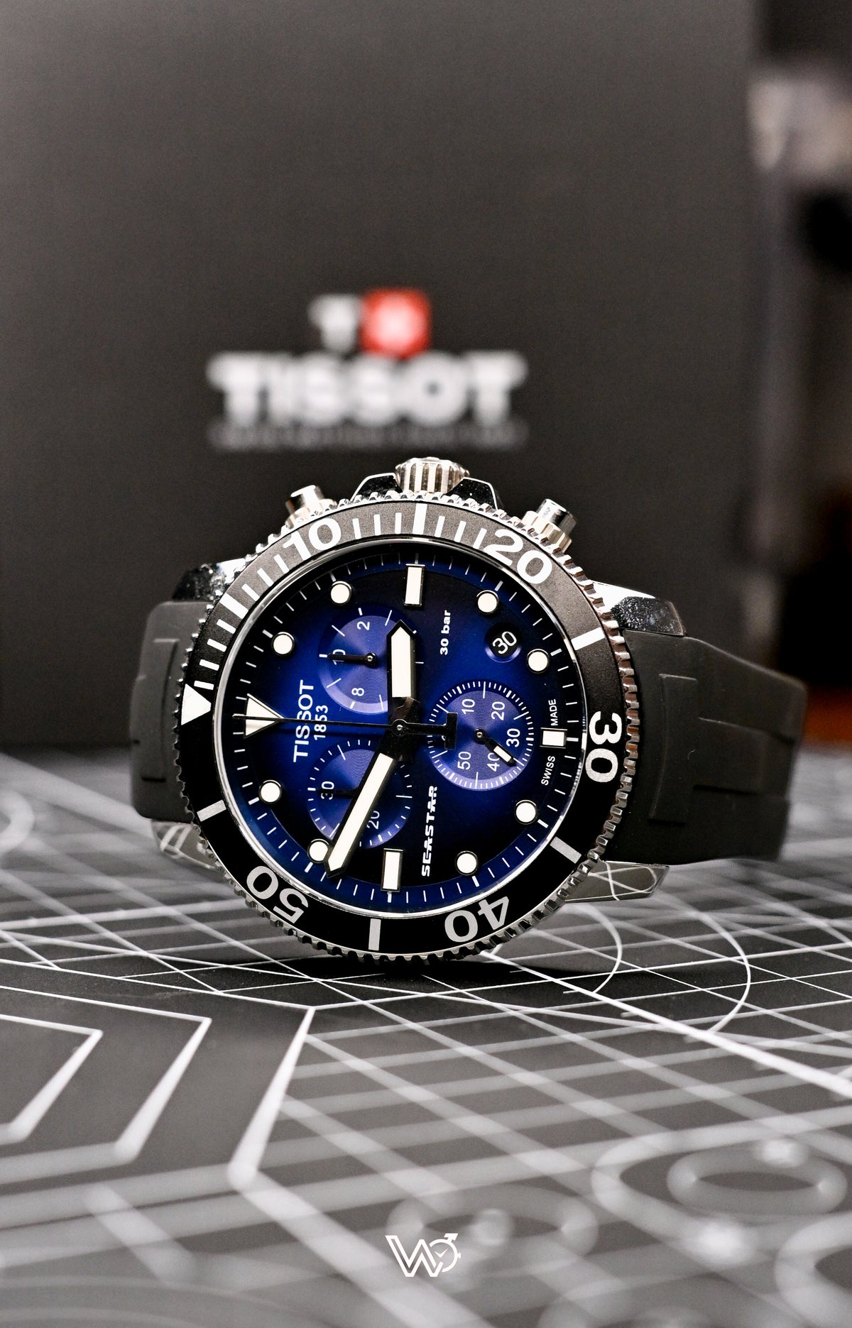 Tissot Seastar (Not used) 1000 Chronograph Blue Dial 45.5mm | T120.417.17.041.00 | Watchex Signature Collection