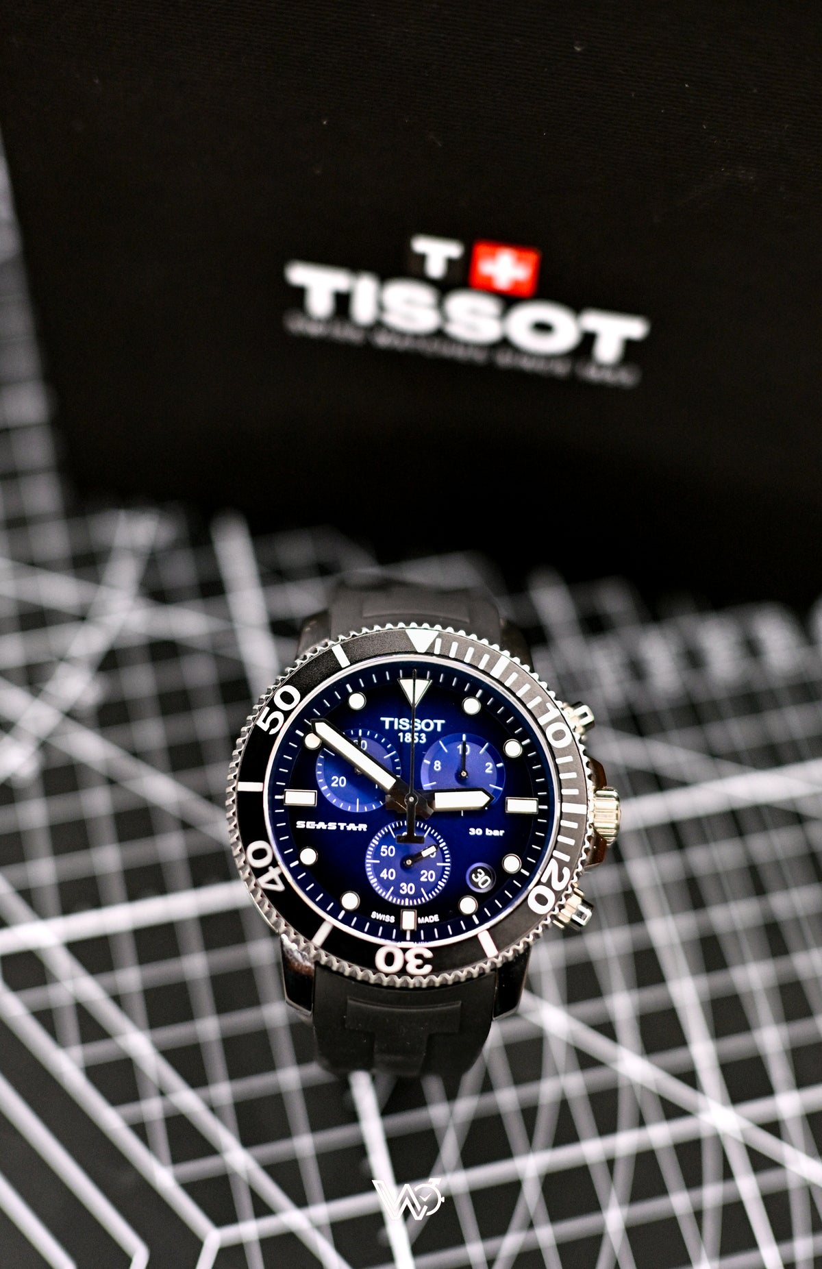 Tissot Seastar (Not used) 1000 Chronograph Blue Dial 45.5mm | T120.417.17.041.00 | Watchex Signature Collection