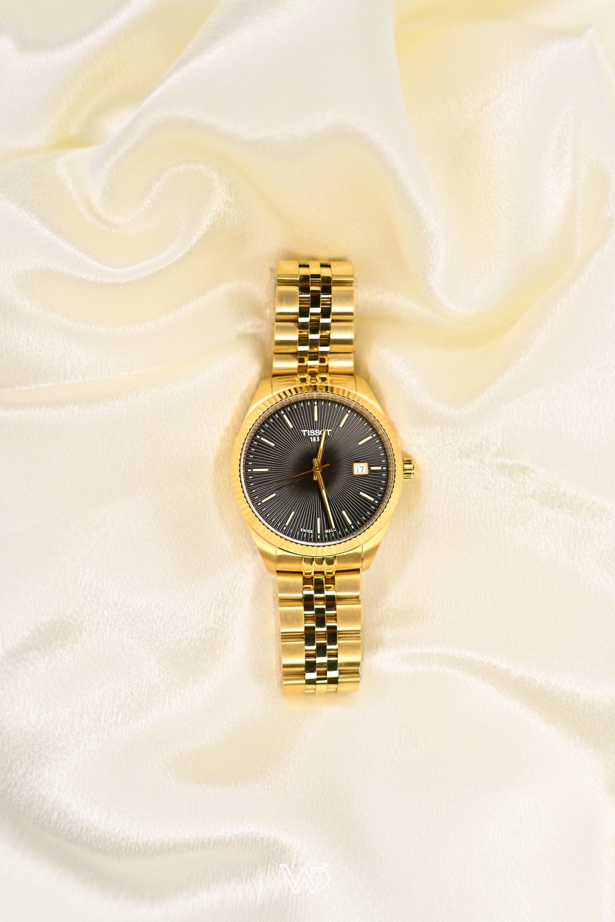 Tissot Ballade Black Dial Gold-Tone (Not used) Stainless Steel Watch 40mm | Watchex Signature Collection