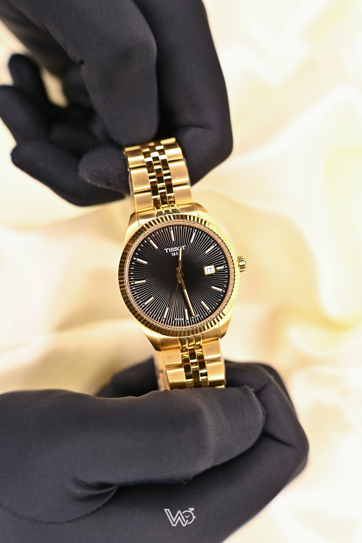 Tissot Ballade Black Dial Gold-Tone (Not used) Stainless Steel Watch 40mm | Watchex Signature Collection