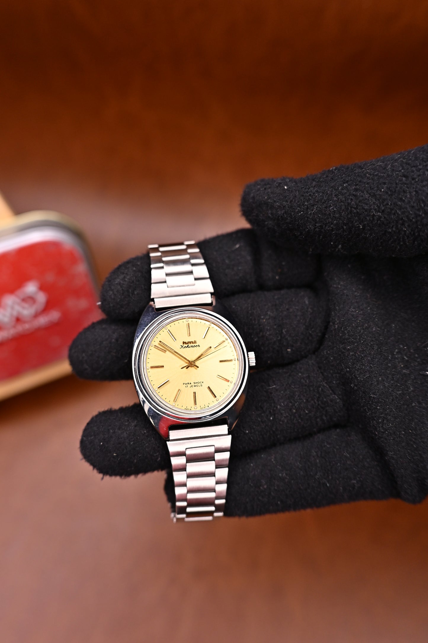 NOS HMT Kohinoor Champagne Sunburst Dial Hand-Winding (0231) | WatchexIndia