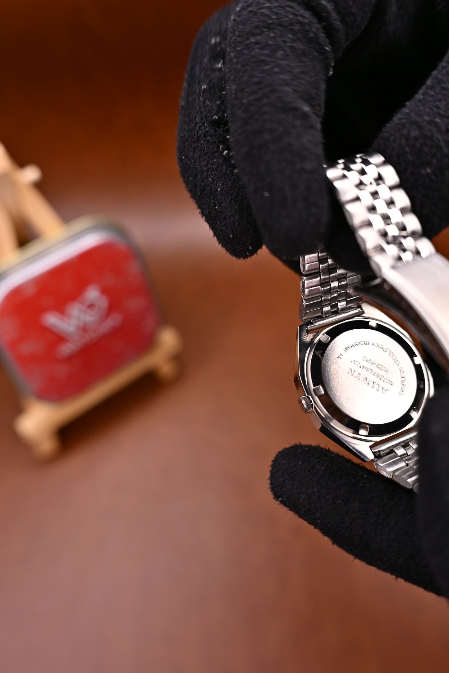 NOS Allwyn 17 Jewels Black & Gold Dial  Hand-Winding | Watchex India