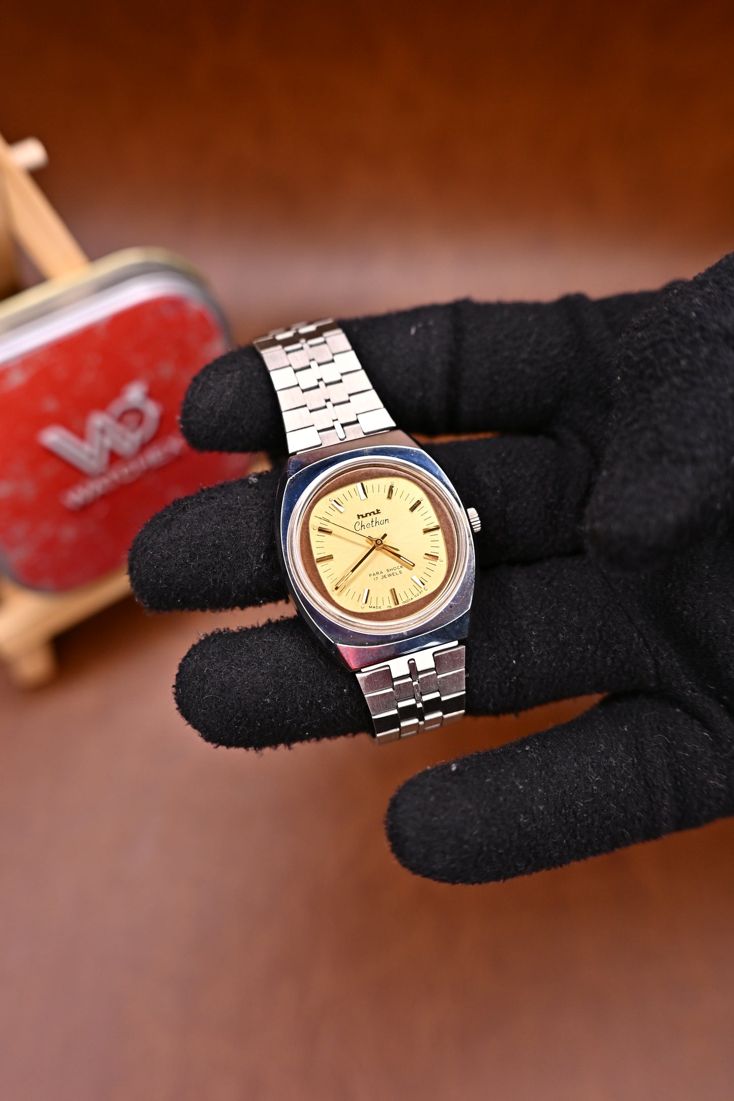 NOS HMT Chethan Champagne Sunburst Dial Hand-Winding (0231) | Watchex India