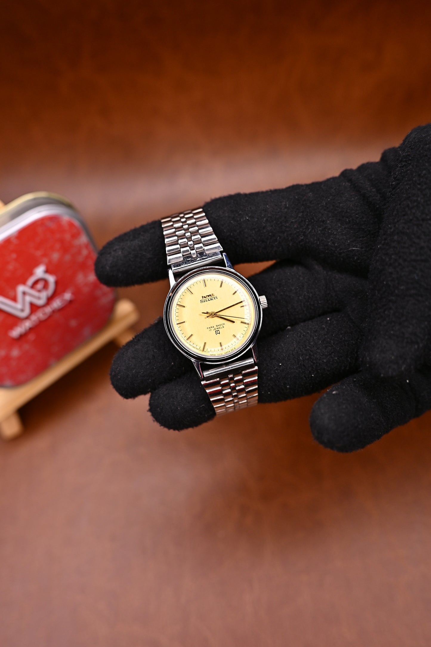 NOS HMT Shakti Gold Dial Mechanical Watch|Watchexindia