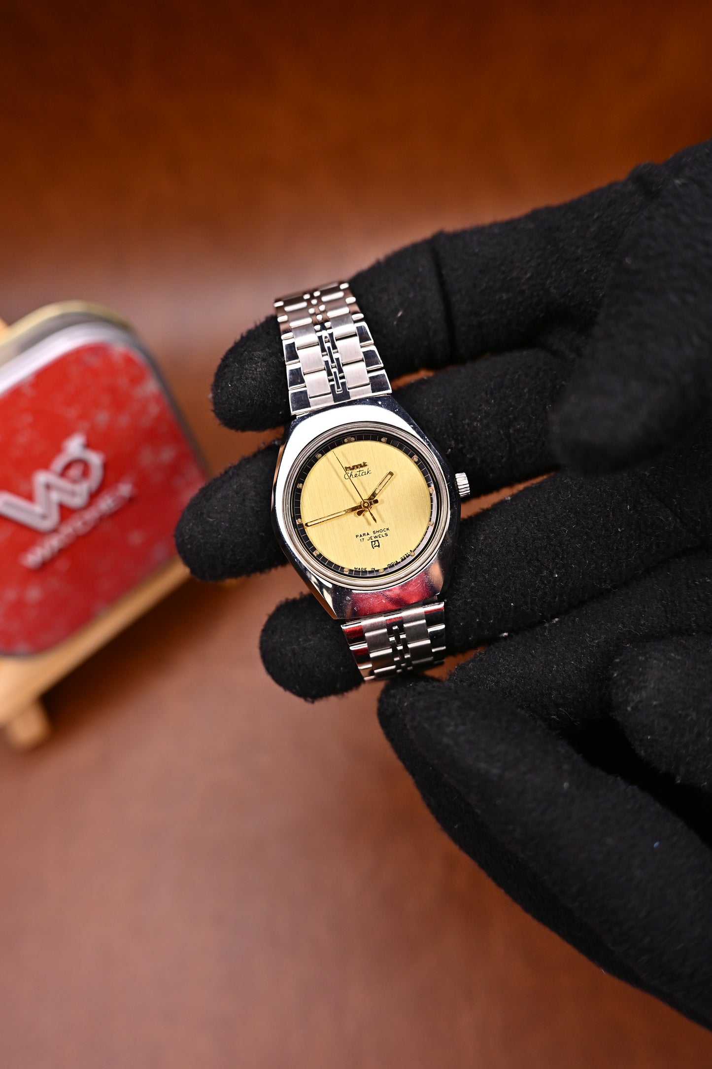 NOS HMT Chetak Gold Dial Mechanical Watch | Watchexindia