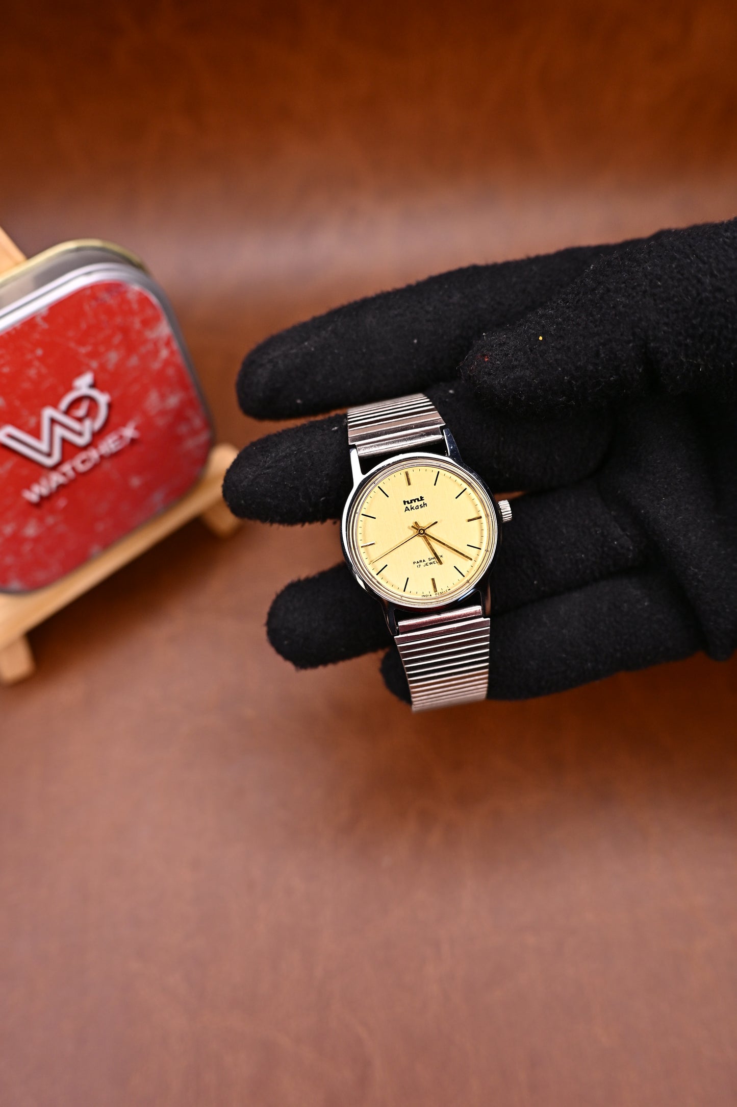 NOS HMT Akash Champagne Dial Hand-Winding (0231) | Watchex India
