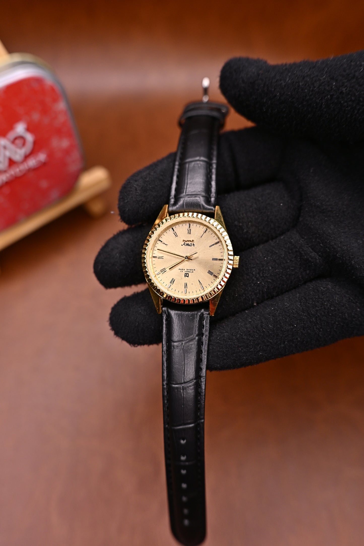 NOS HMT Amar Champagne Roman Dial Hand-Winding 0231 | Watchex India