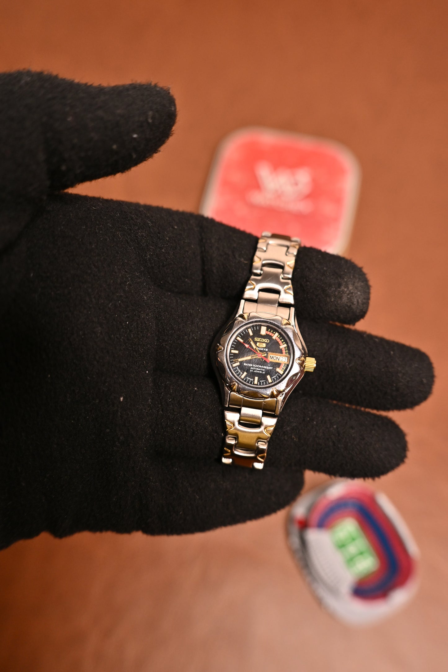 Seiko 5 Sports Ladies Automatic Black Racing Dial 21 Jewels (4207-00V0) | Watchex India