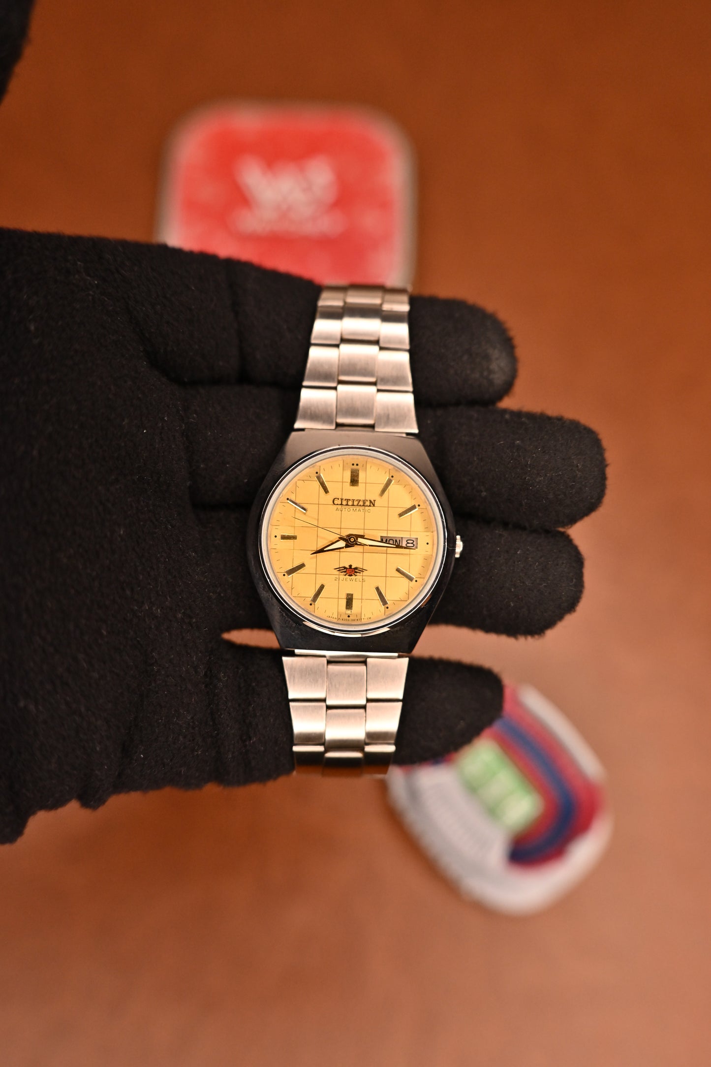 Vintage Citizen Eagle 7 Automatic Champagne Linen Dial Day-Date | Watchex India