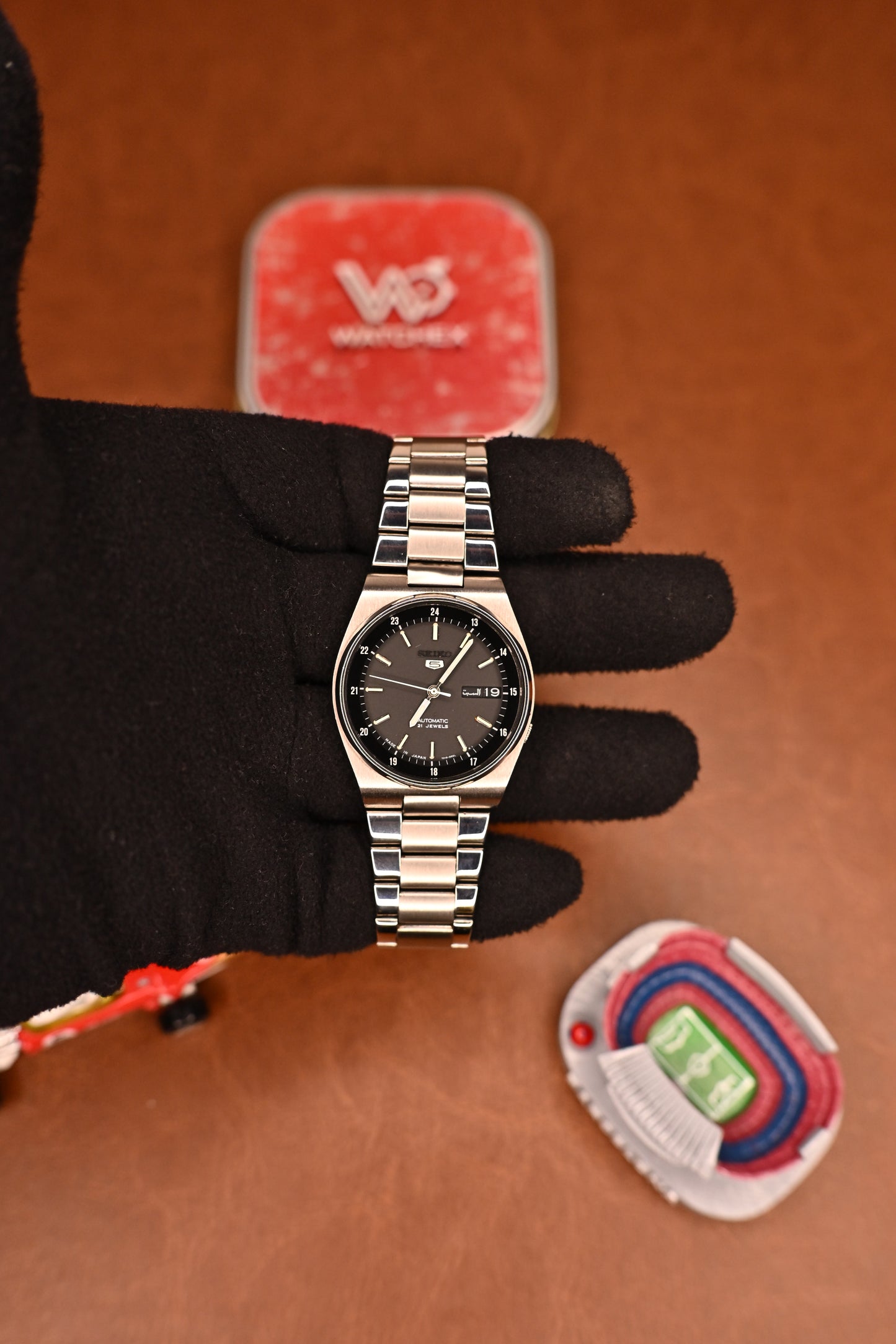 Vintage Seiko 5 (JDM) Automatic Black Dial Day-Date (7009-8281) | Watchex India