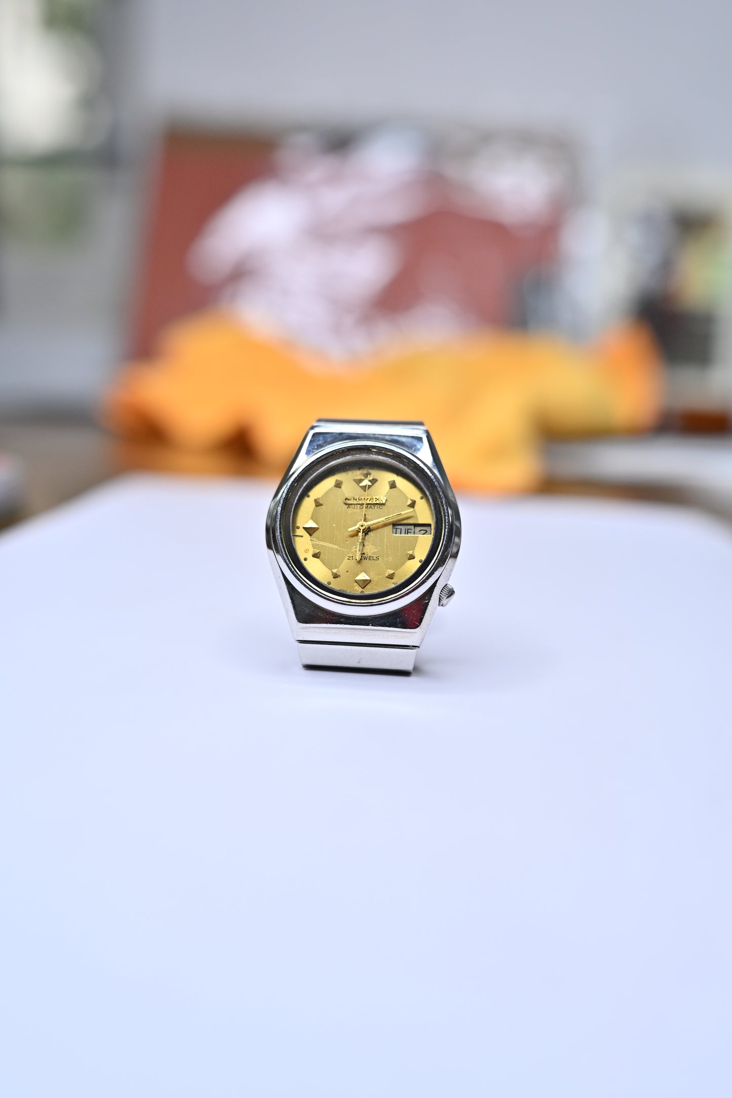Vintage Citizen Automatic Day-Date Champagne Dial Japan Watch 4-038908 | Watchex India
