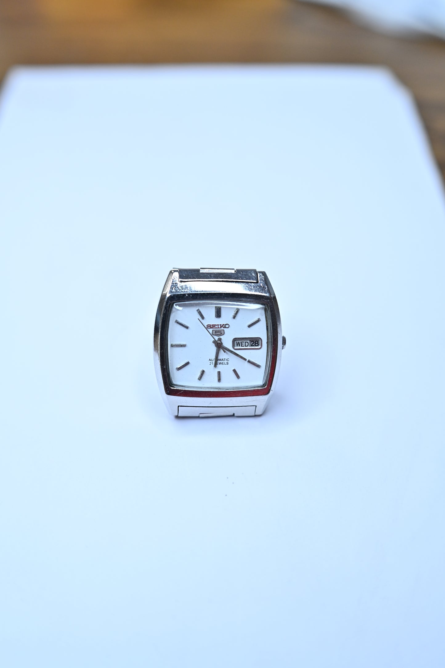 Vintage Seiko 5 Automatic 6319-5021 TV Screen Cushion Case Day-Date Redial Watch | Watchex India