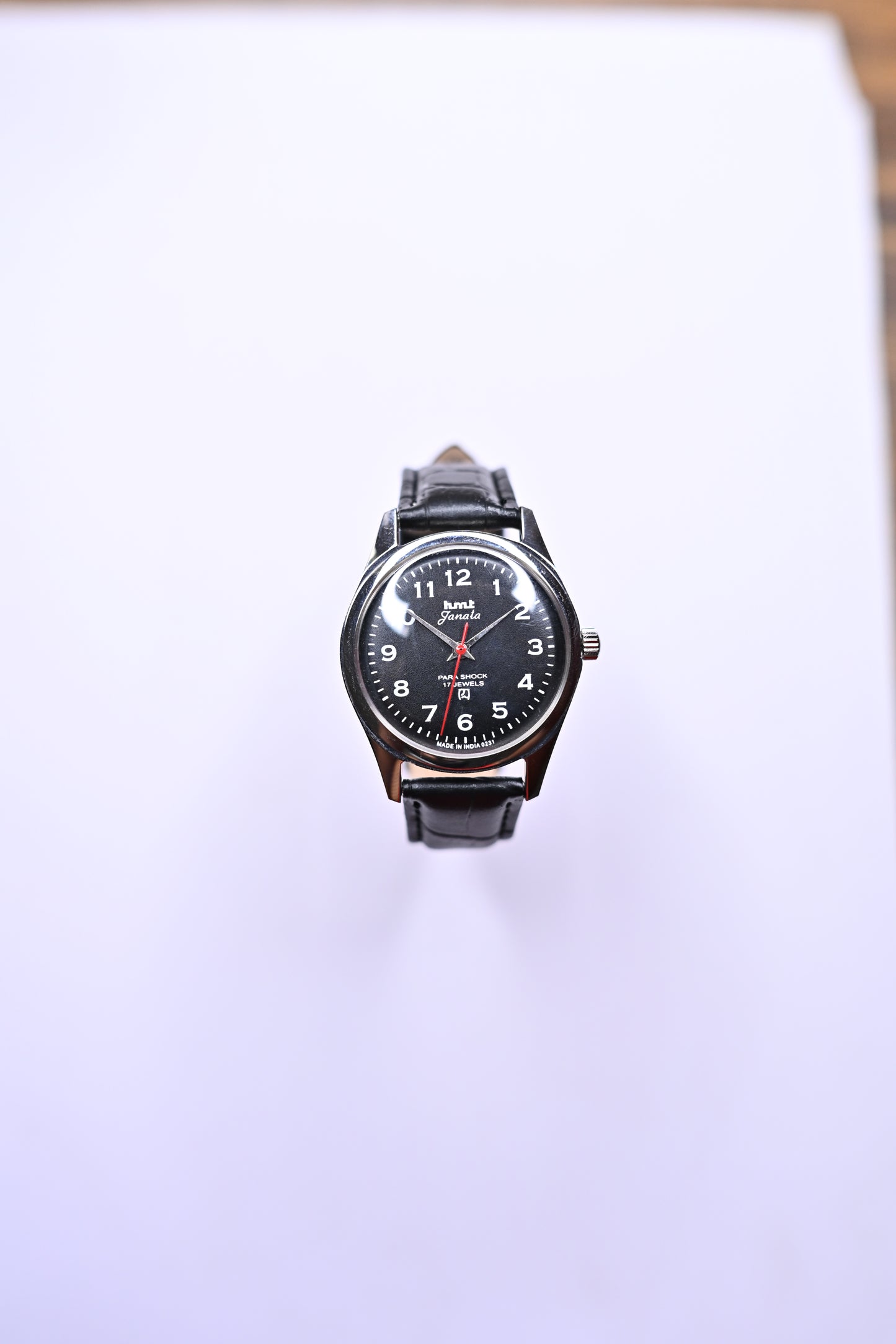 MOD HMT Janata Full Numeral Black Dial Hand-Winding Mechanical Watch – Calibre 0231 | Watchex India