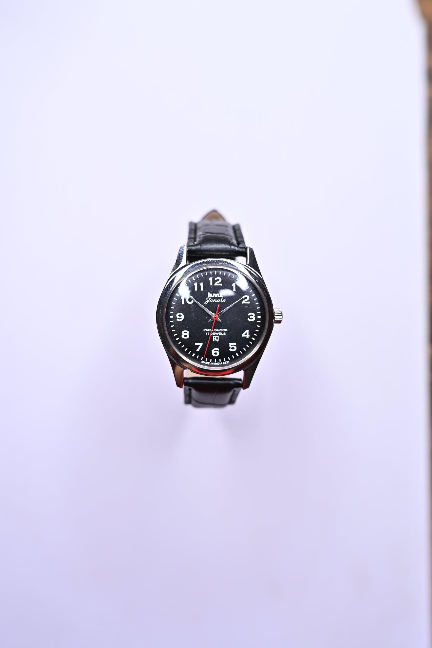 MOD HMT Janata Full Numeral Black Dial Hand-Winding Mechanical Watch – Calibre 0231 | Watchex India