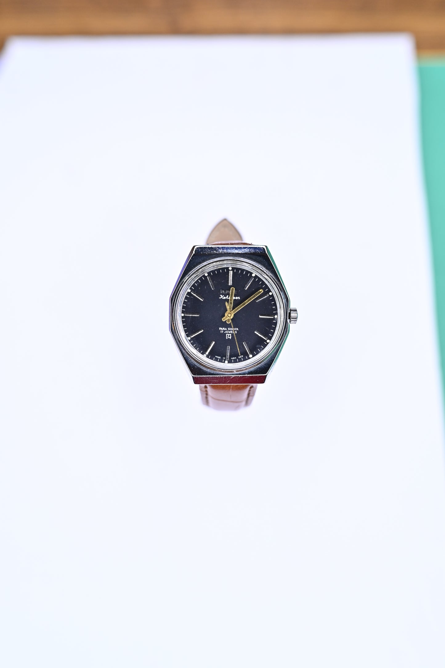 Vintage HMT Kohinoor Black Redial Gold Hands Hand-Winding Mechanical Watch – Calibre 0231 | Watchex India