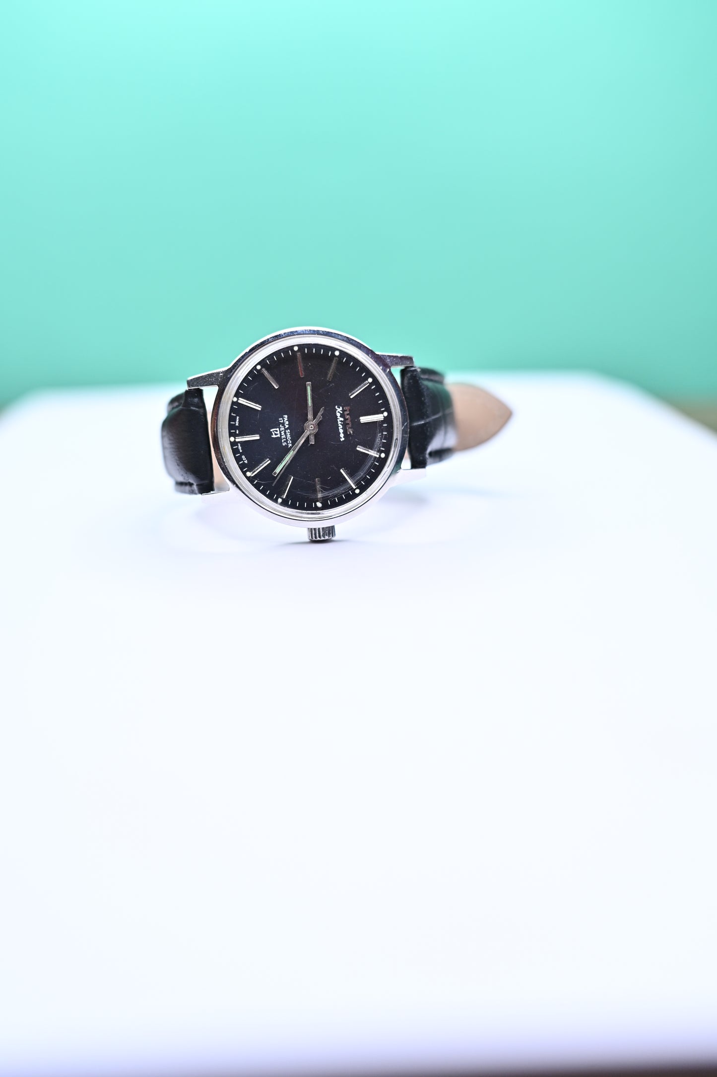 MOD HMT Kohinoor Black Redial Round Case Hand-Winding Mechanical Watch – Calibre 0231 | Watchex India