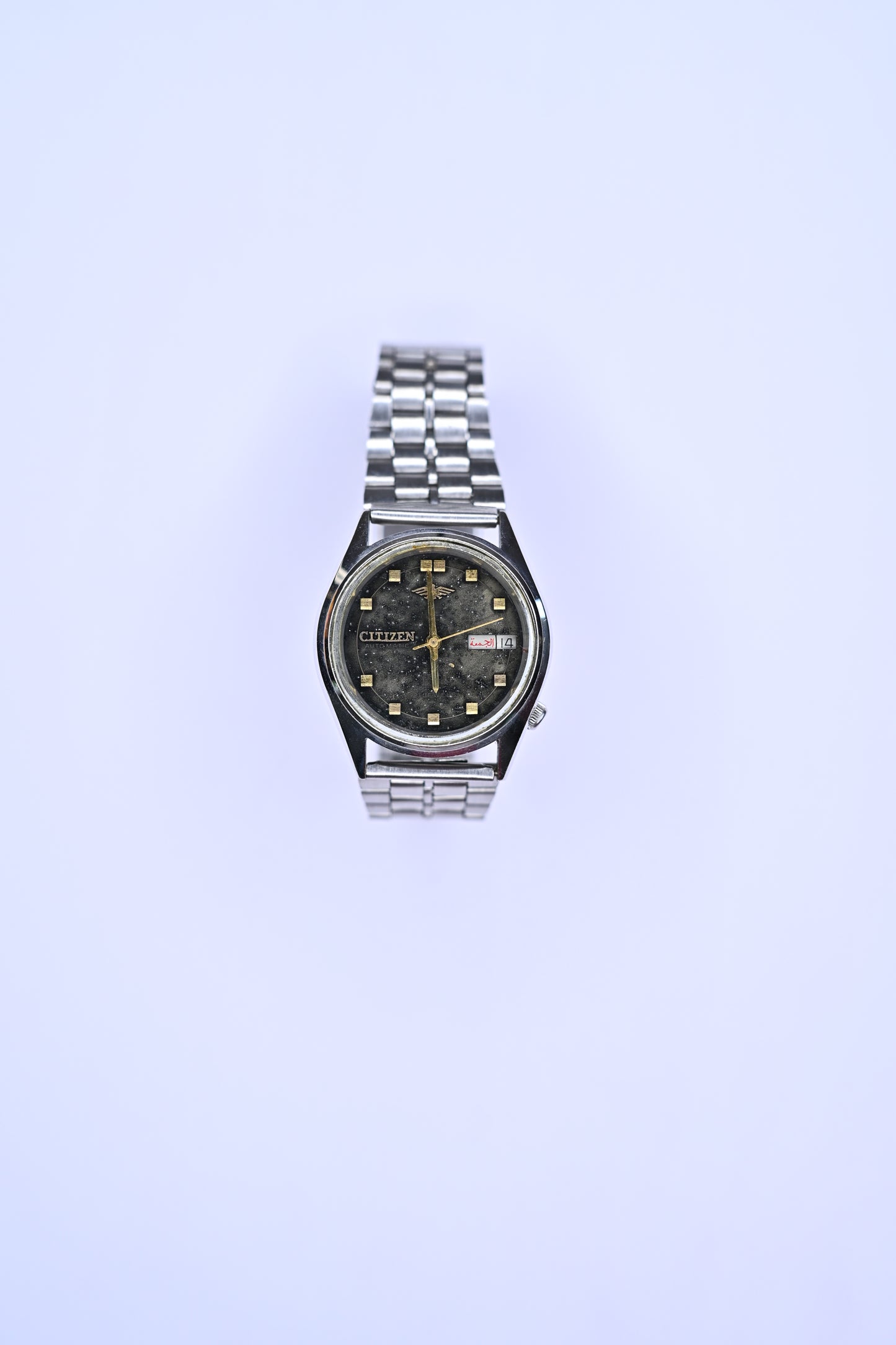 Vintage Citizen Eagle 7 Automatic – Olive Green Patinated Dial, Day-Date, 21 Jewels | Watchex India