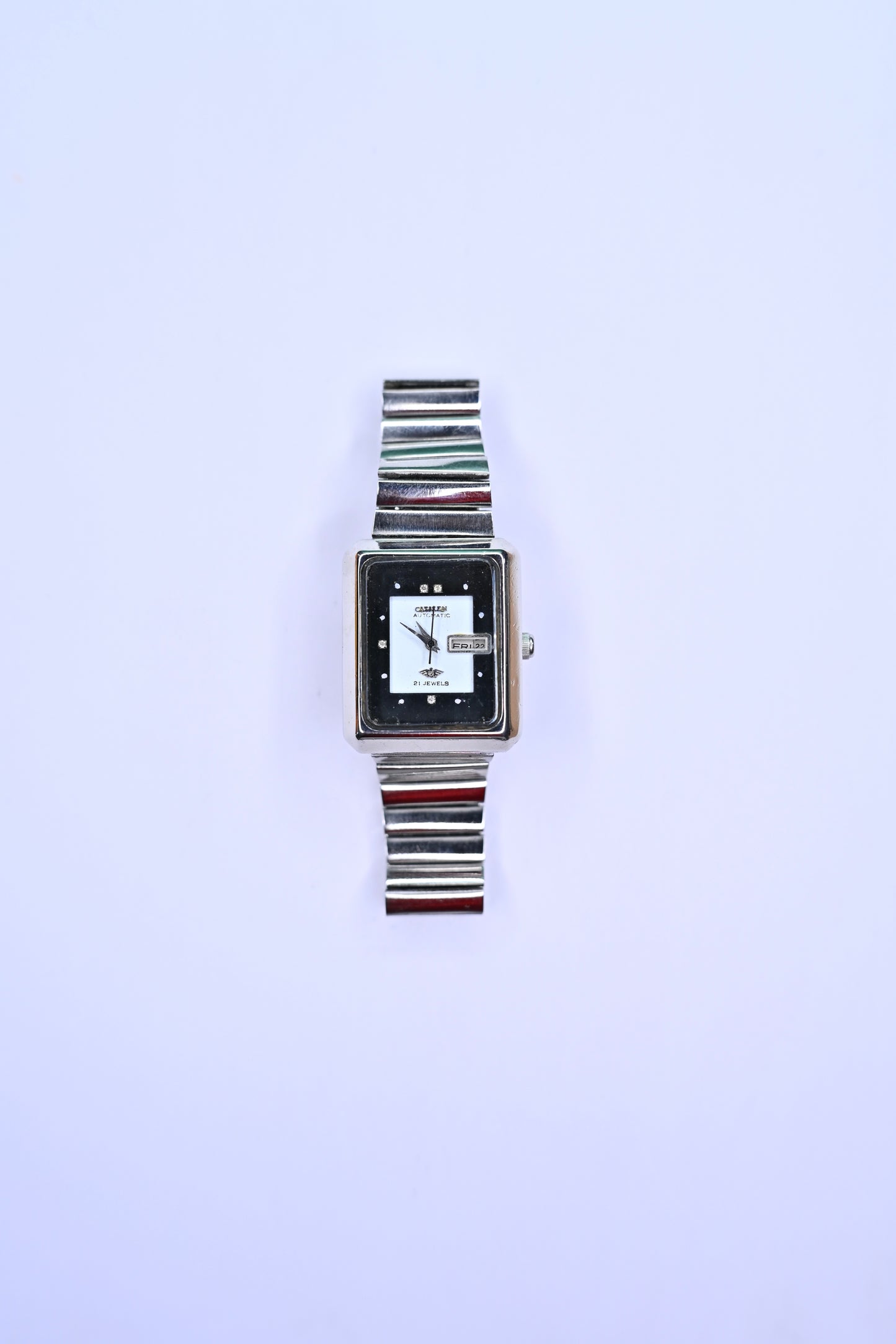 Vintage Citizen Eagle 7 Automatic – Rectangular TV Case, Tuxedo Dial, Day-Date | Watchex India