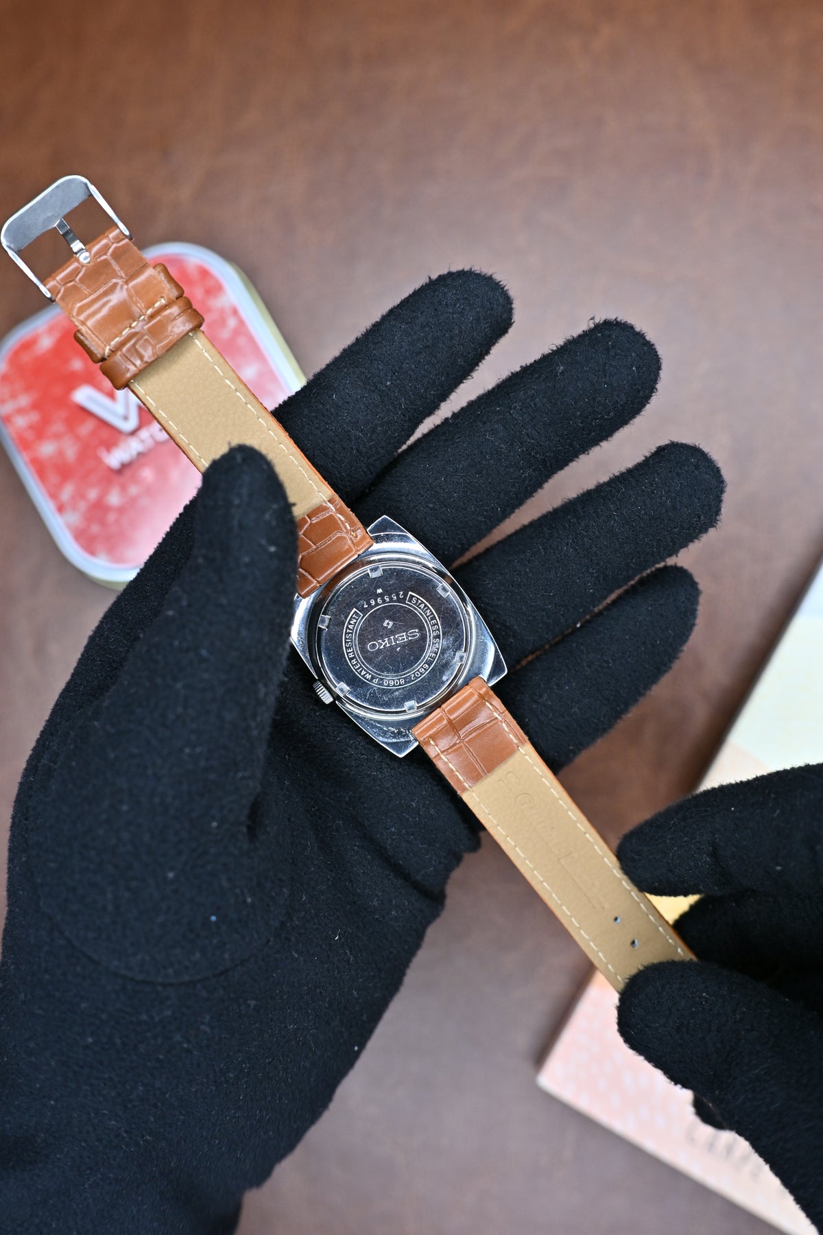 Vintage Seiko 6602-8060 Blue Dial Mechanical Watch (Reworked Dial)