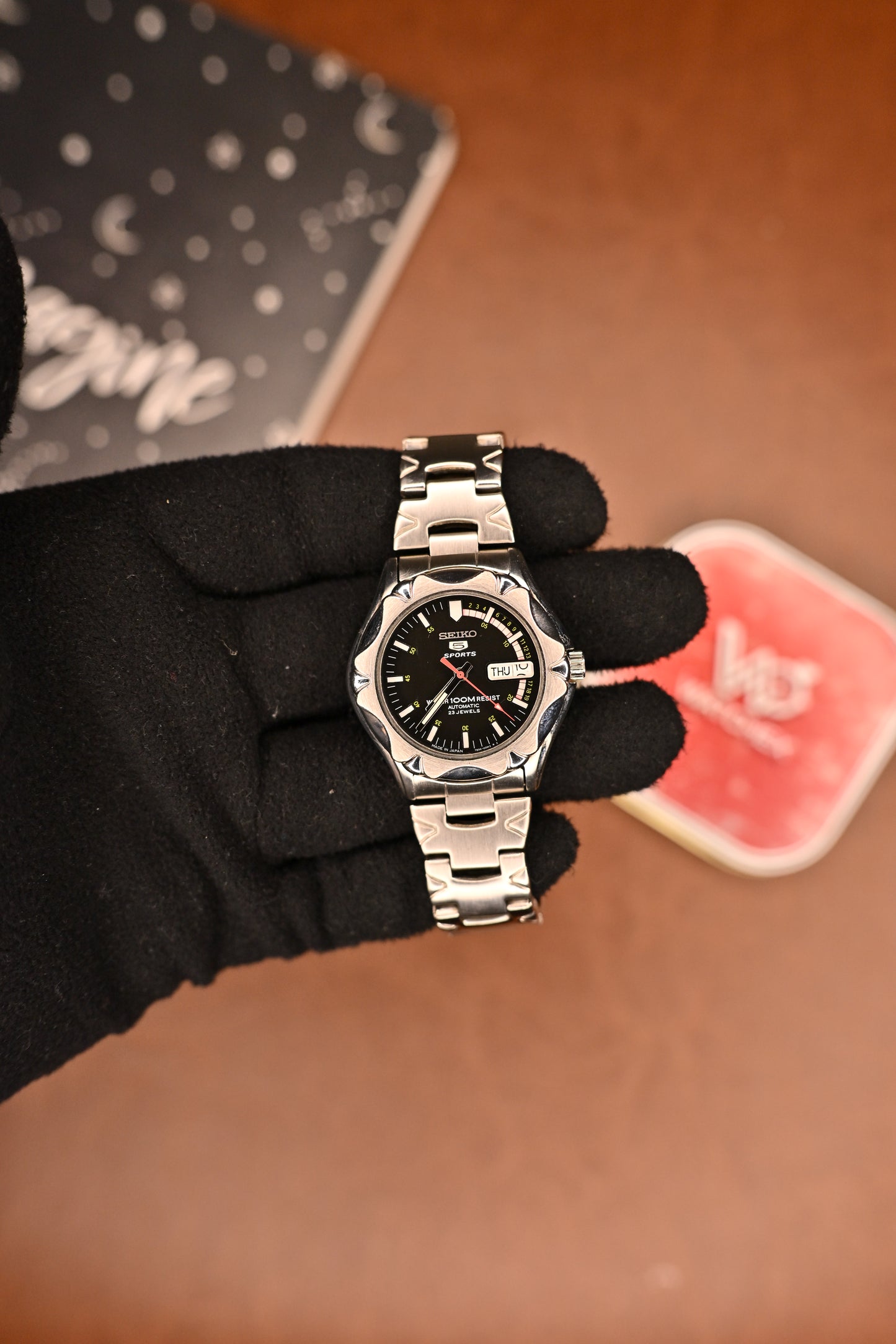Seiko 5 Sports Automatic 23 Jewels Black Dial 100M (7S36-00M0) | Watchex India