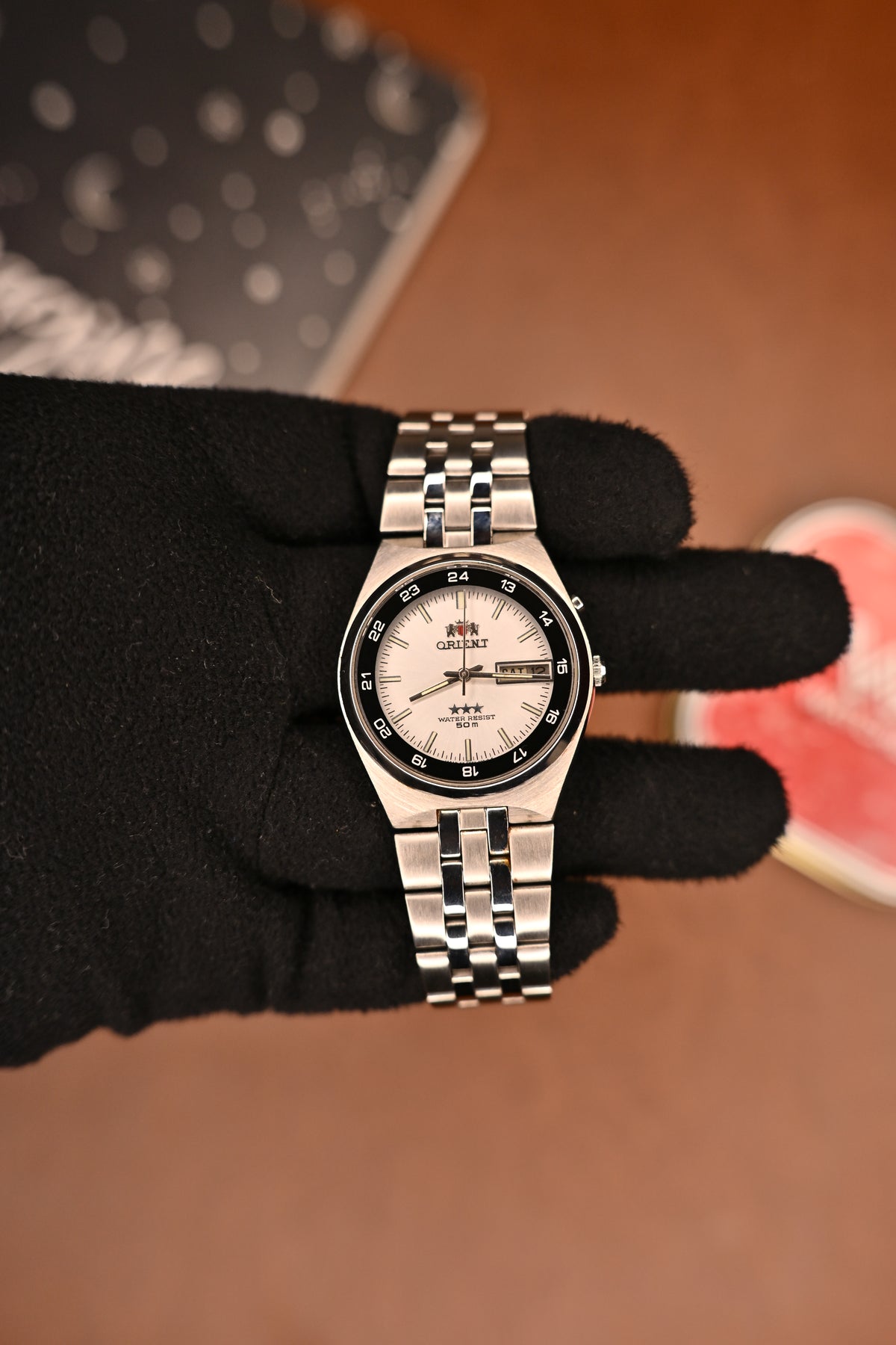 Orient 3 Star Automatic 21 Jewels White Dial 50M (EM6H-C0-B CA) | Watchex India