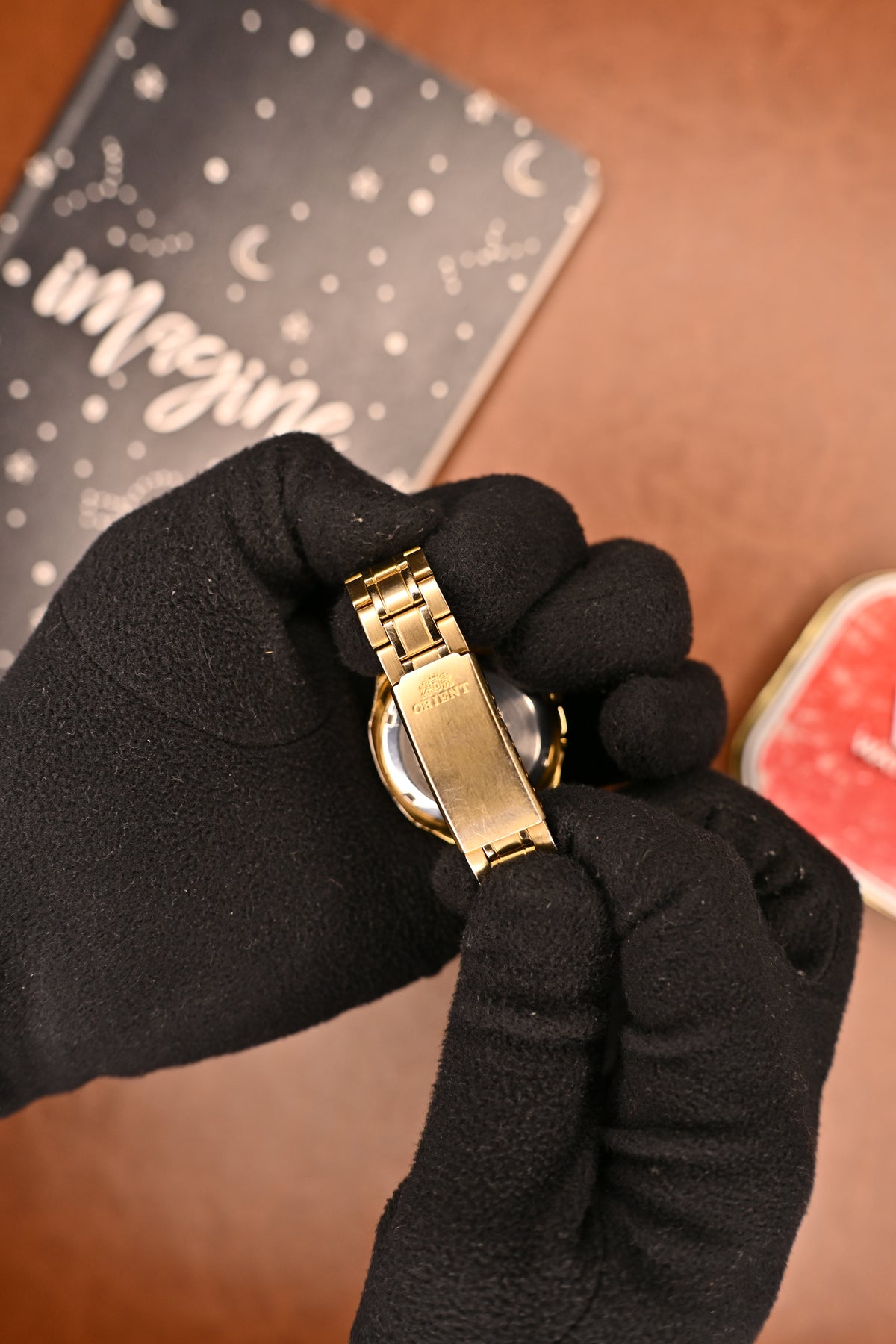 Orient 3 Star Tri-Star EM73-AD CA Automatic – Gold Tone | Japan | Watchex India