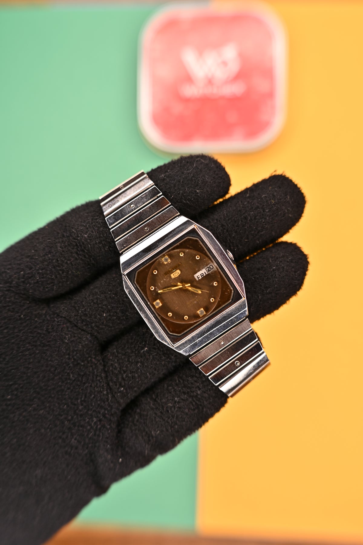 Vintage Seiko 5 TV Gold Dial Automatic 6349-602A – 1983