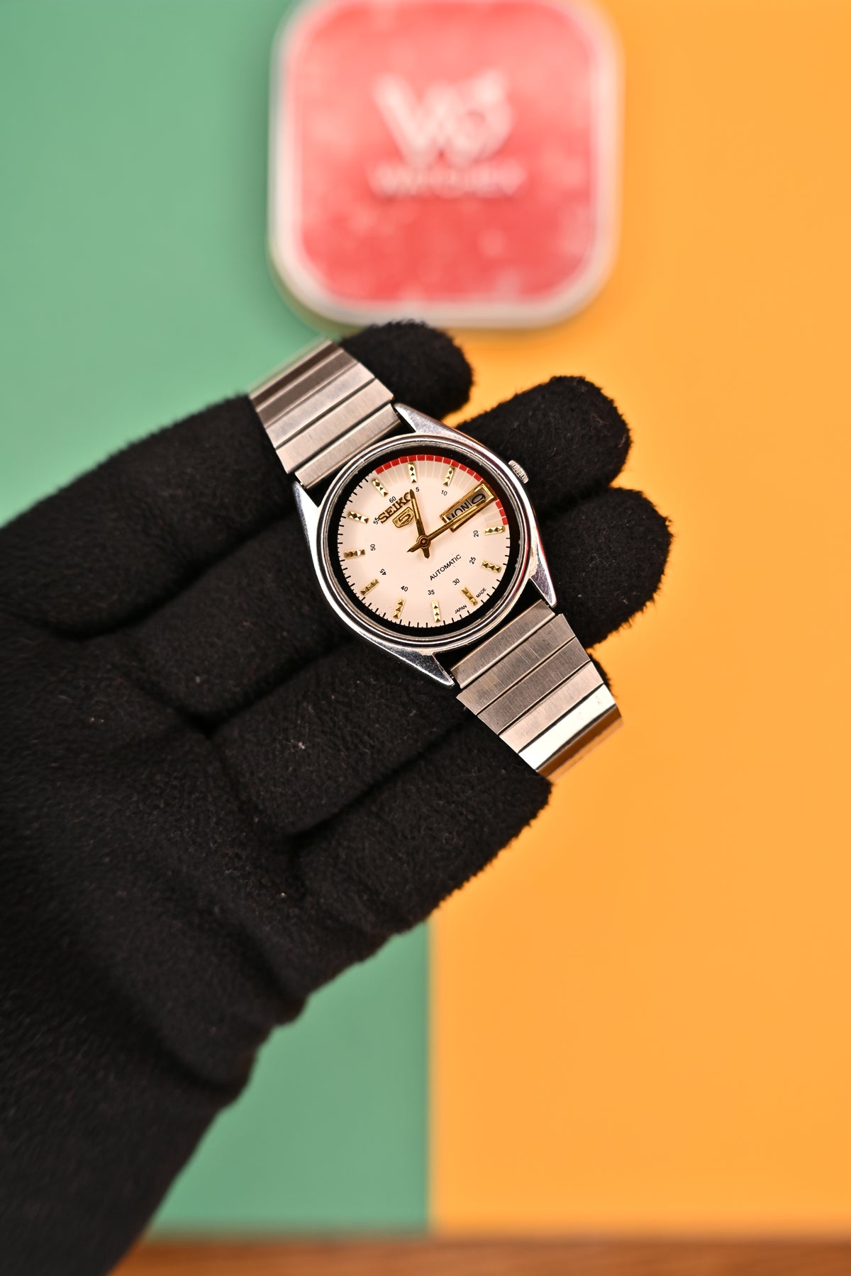 Vintage Seiko 5 Automatic 7009-3030 Silver-White Inspired Redial Day-Date Watch | Watchex India