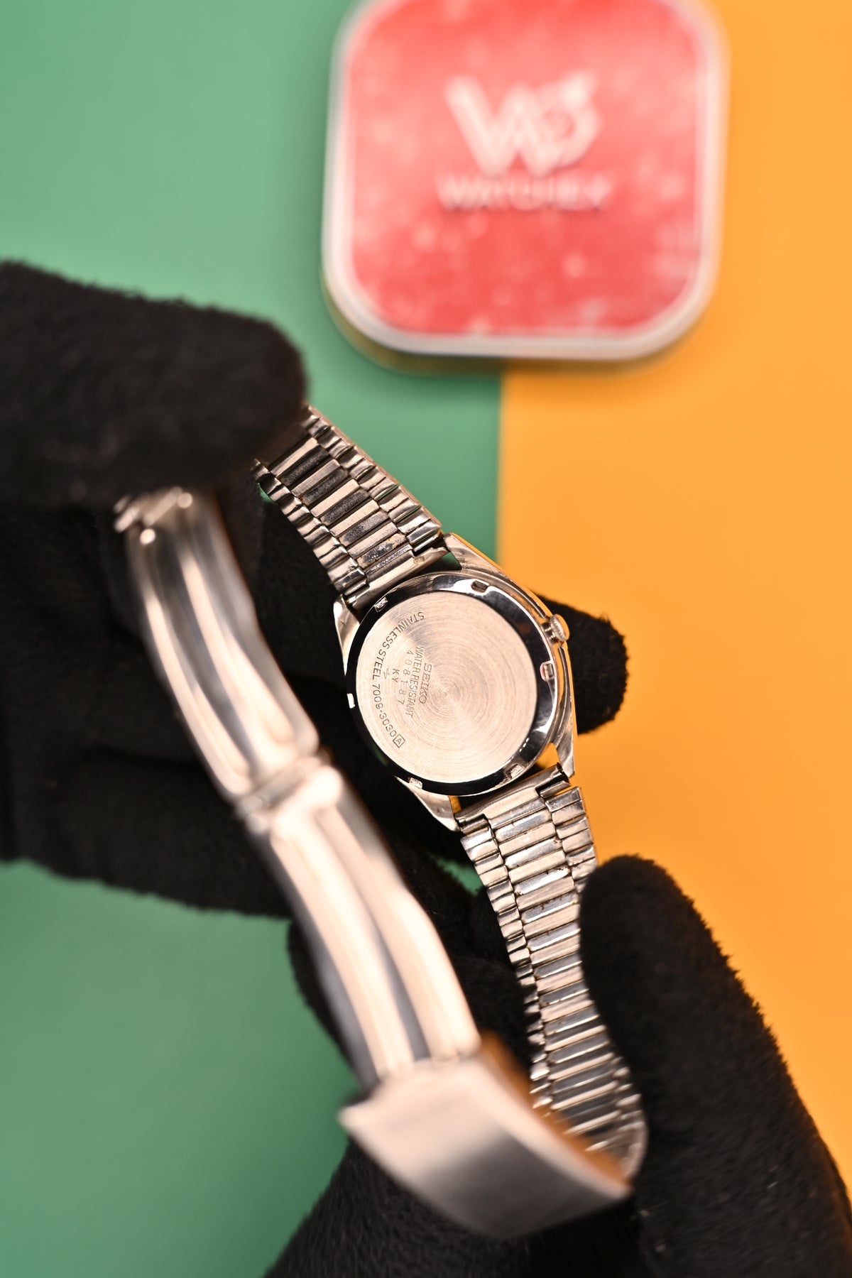 Vintage Seiko 5 Automatic 7009-3030 Silver-White Inspired Redial Day-Date Watch | Watchex India
