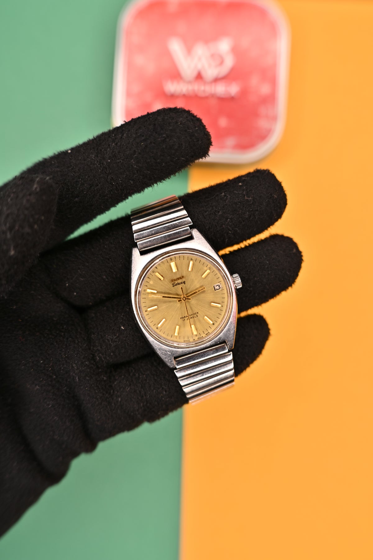 Vintage HMT Tareeq Mechanical – Sunburst Champagne Dial