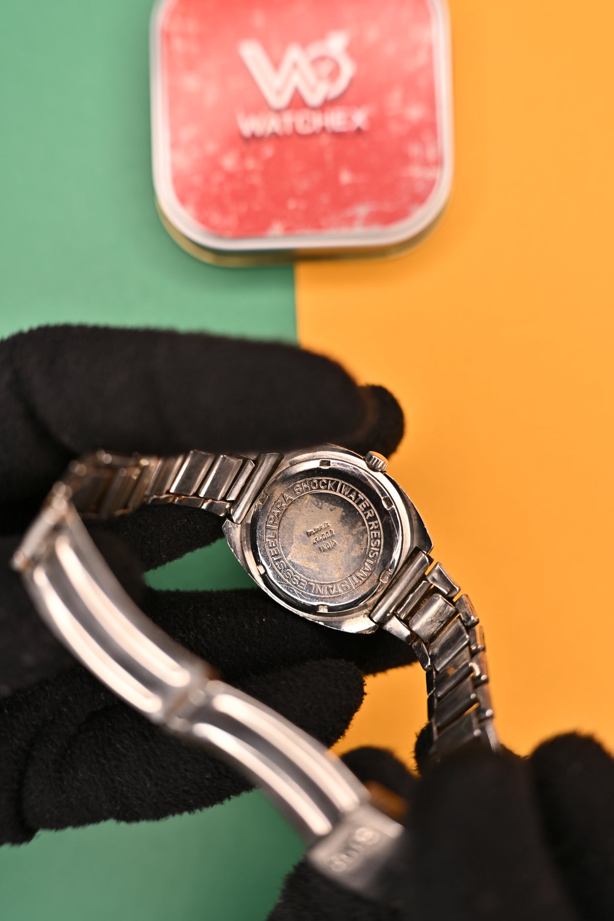 Vintage HMT Sartaj Para Shock 17 Jewels White Dial Mechanical Watch | Watchex India