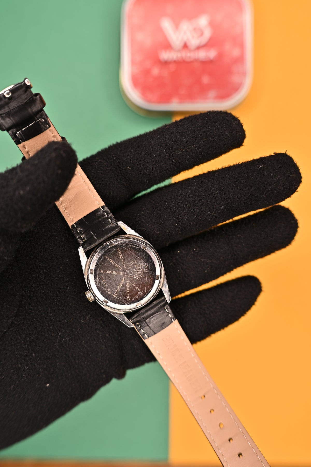 Vintage Henri Sandoz &amp; Fils 17 Jewels Shockproof Champagne Dial Mechanical Watch | Watchex India