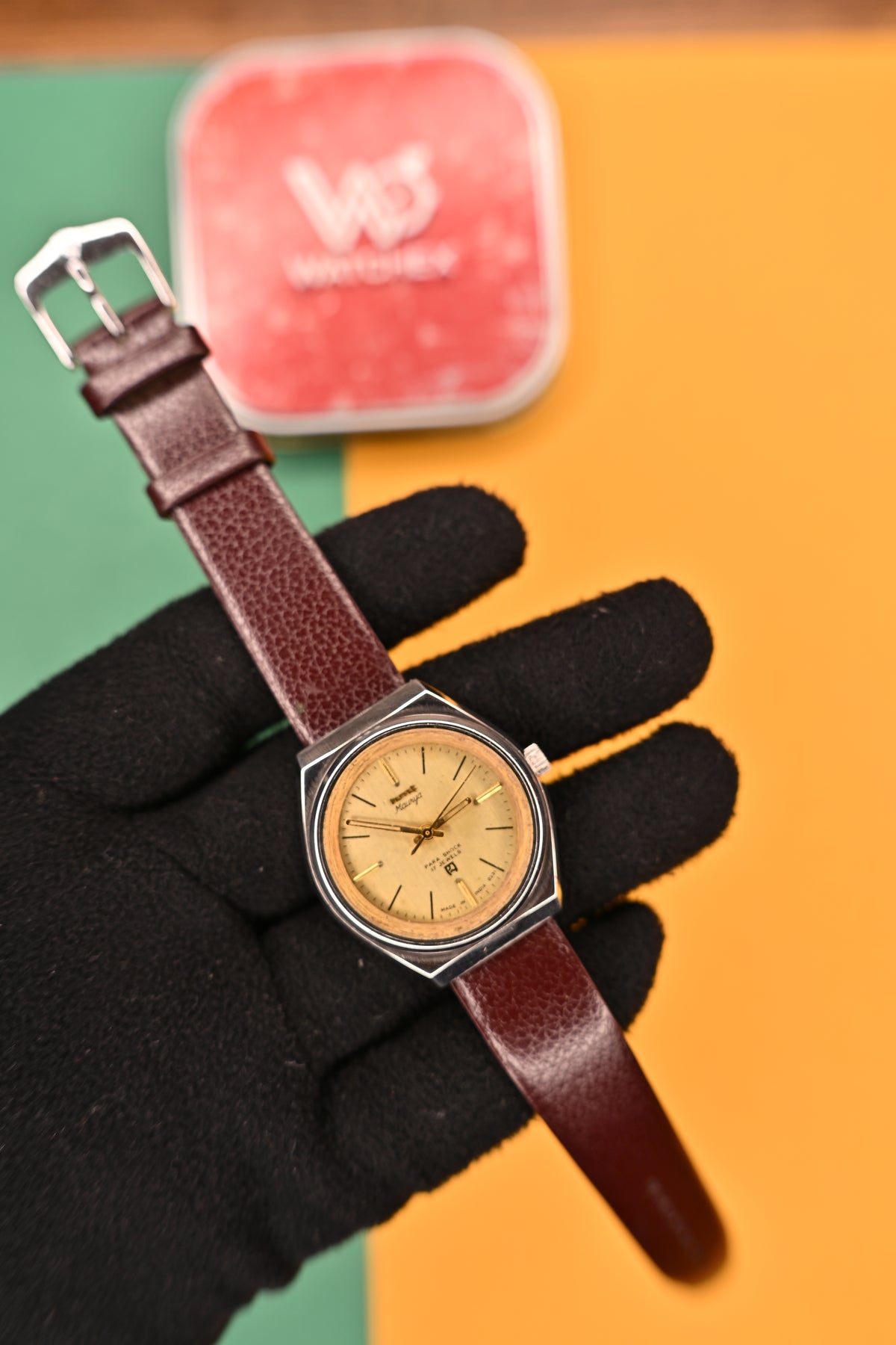 Vintage HMT Maurya 050691 Champagne Sunburst Dial 17 Jewels Mechanical &nbsp;| Watchex India