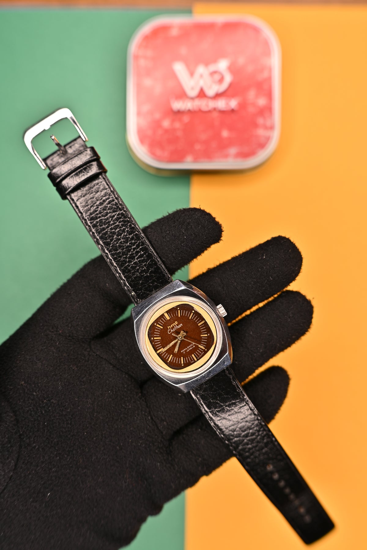 Vintage HMT Chetan 2092729 33-02 Brown Dial 17 Jewels Mechanical &nbsp;| Watchex India