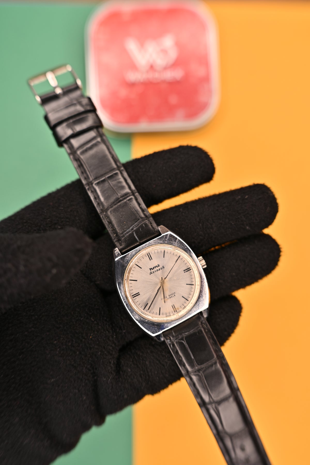 Vintage HMT Avinash Para Shock 17 Jewels Silver Dial Mechanical Watch | Watchex India