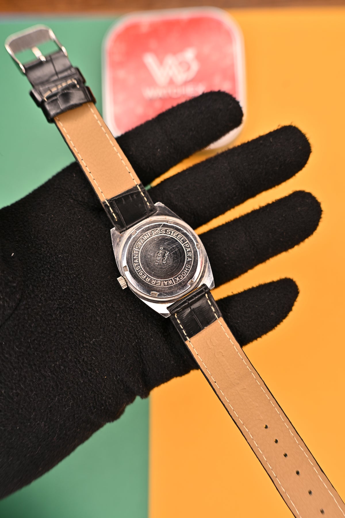 Vintage HMT Avinash Para Shock 17 Jewels Black Dial Mechanical Watch | Watchex India