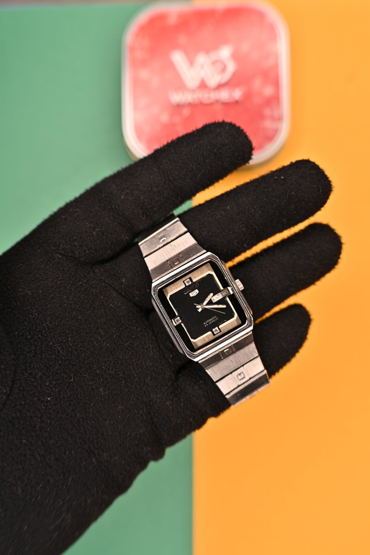 Vintage Seiko 5 Square TV-Dial Automatic Day-Date Watch | Watchex India