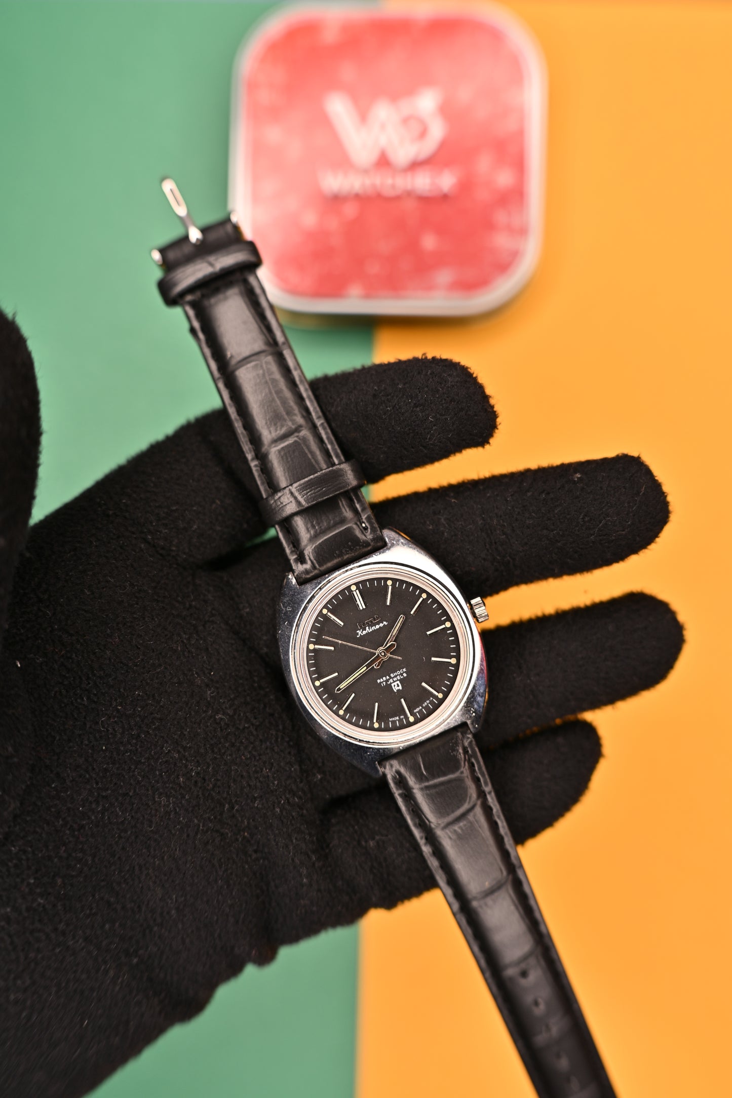 MOD HMT Kohinoor — Black Dial 17j Hand Winding | Watchex India