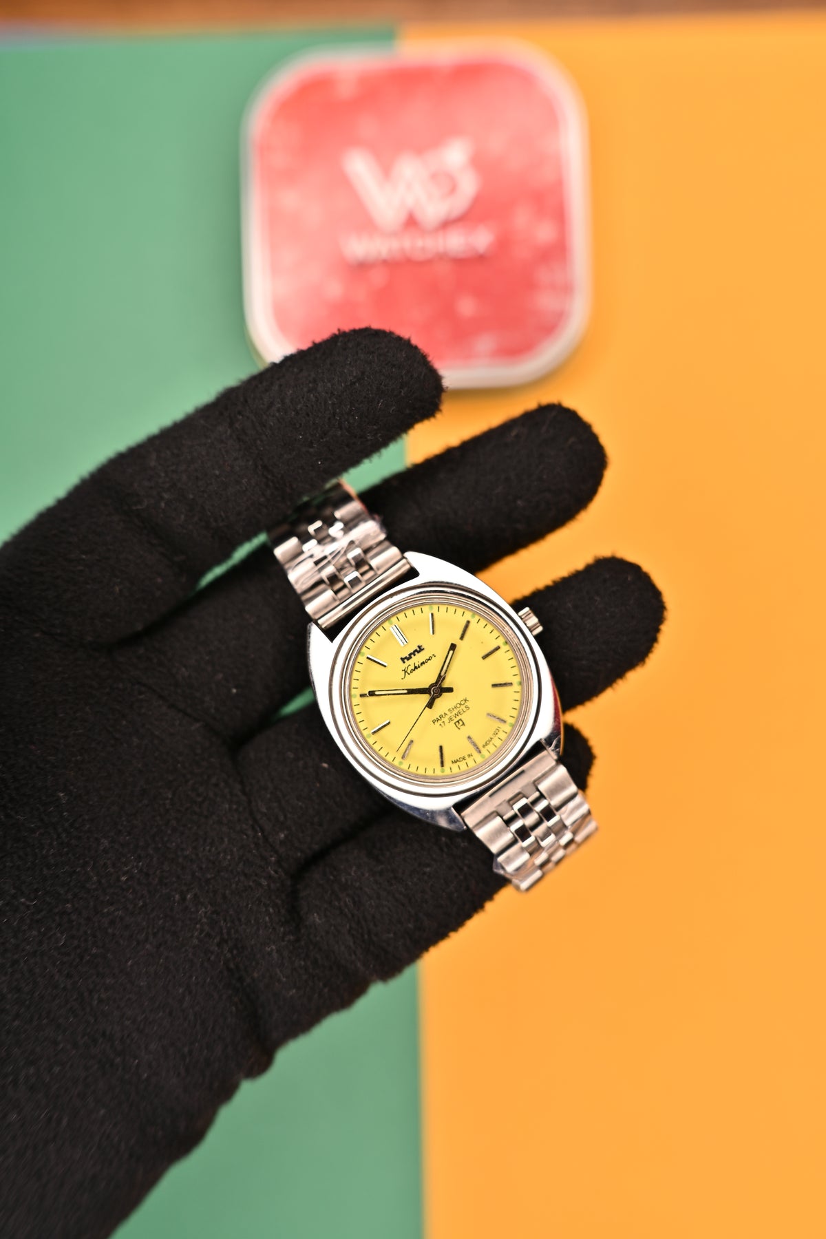 MOD HMT Kohinoor — Yellow Dial 17J Hand-winding | Watchex India&nbsp;