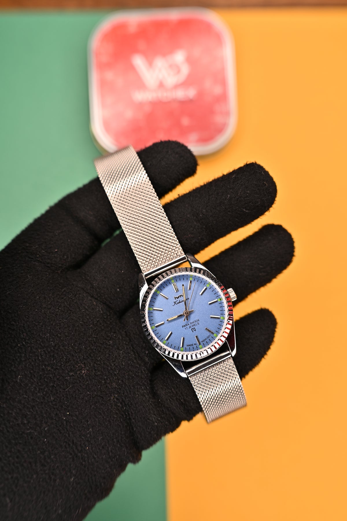 MOD HMT Kohinoor — Ice Blue Dial 17j Hand Winding | Watchex India