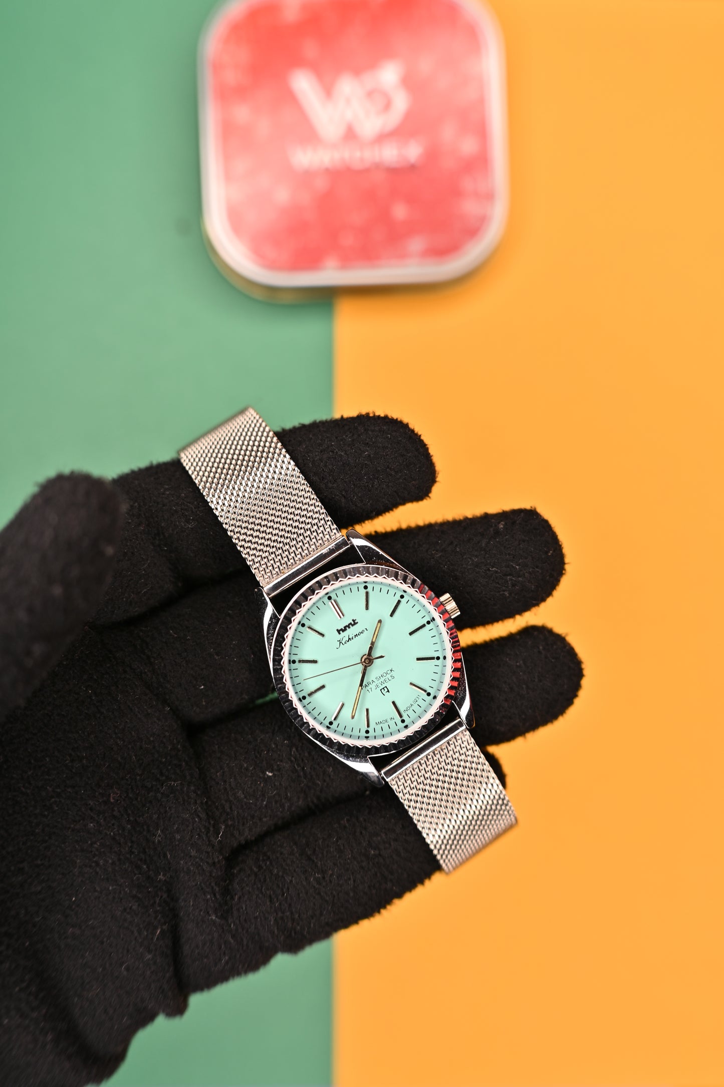 MOD HMT Kohinoor — Aqua Blue Dial 17J Hand-winding | Watchex India