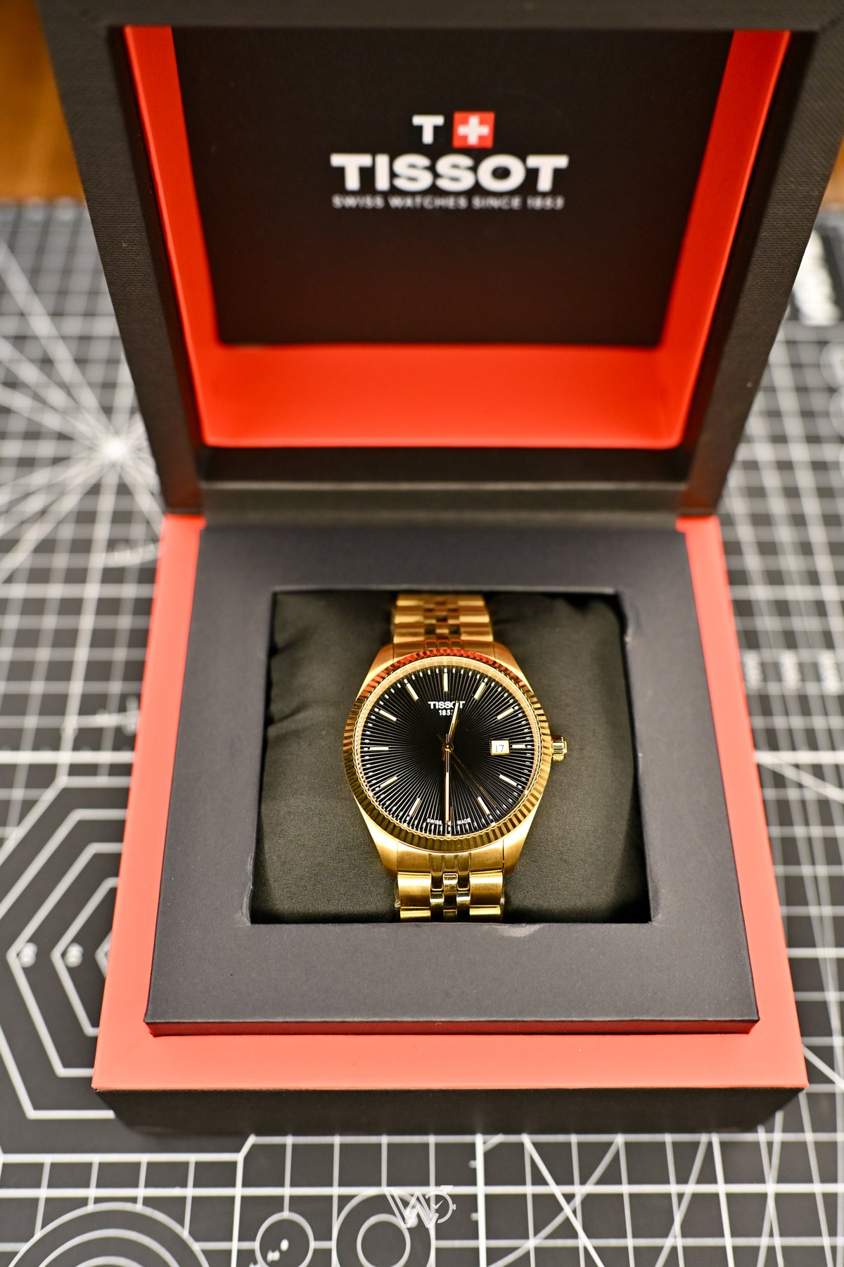 Tissot Ballade Black Dial Gold-Tone (Not used) Stainless Steel Watch 40mm | Watchex Signature Collection