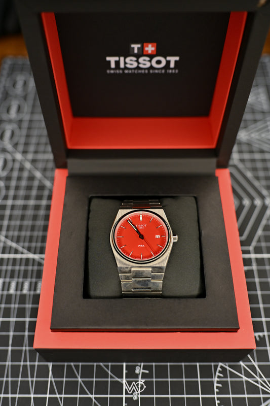 Tissot PRX Quartz Red Dial (Not used) 40mm | Watchex Signature Collection